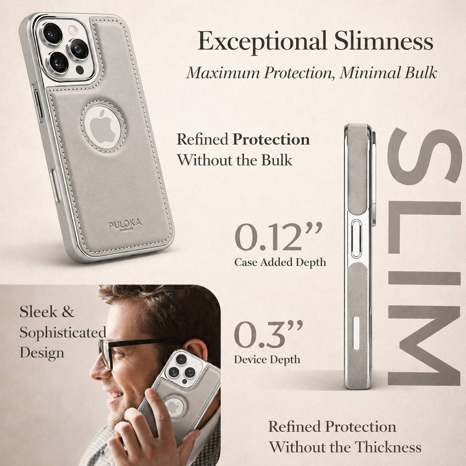 ABTLECOM iPhone 16 Pro Max 5G Back Cover Gray - Image 5