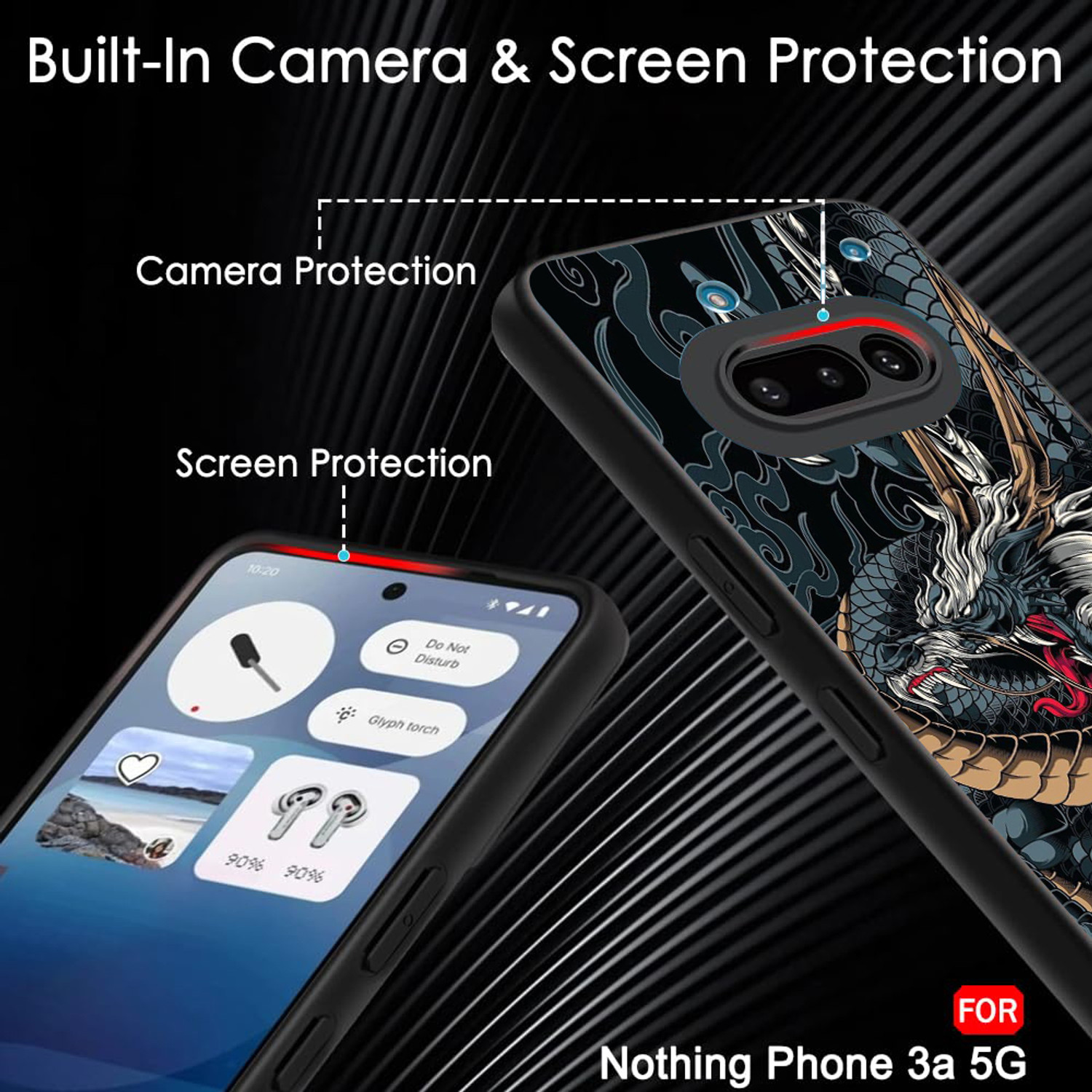 Image of MYSTERIOS Back Cover for Nothing Phone (3a)