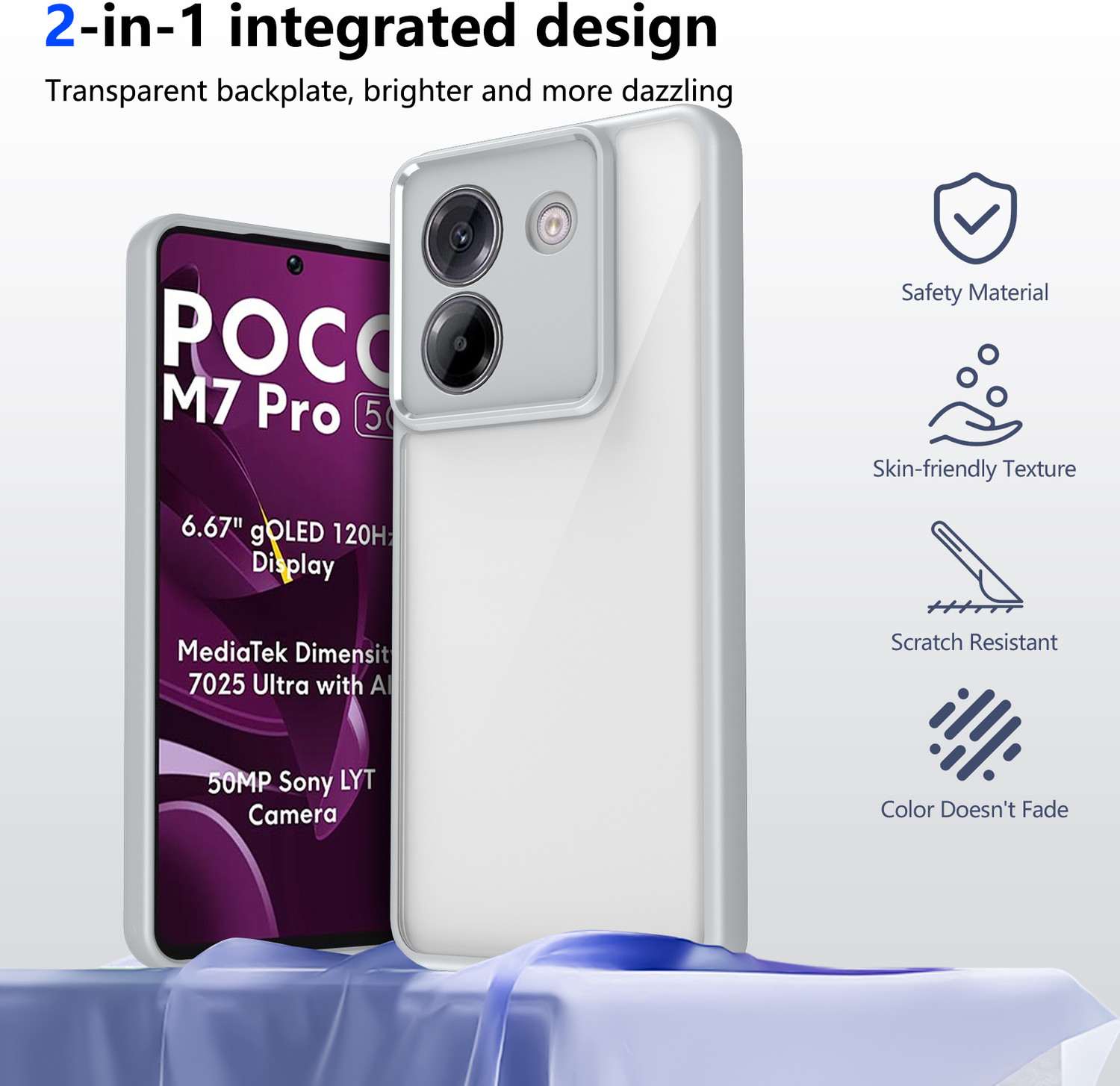 Image of KartV Back Cover for Poco M7 Pro 5G