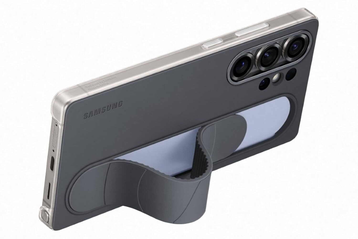Image of Samsung Back Cover for SAMSUNG Galaxy S25 Ultra Standing Grip Case, Black