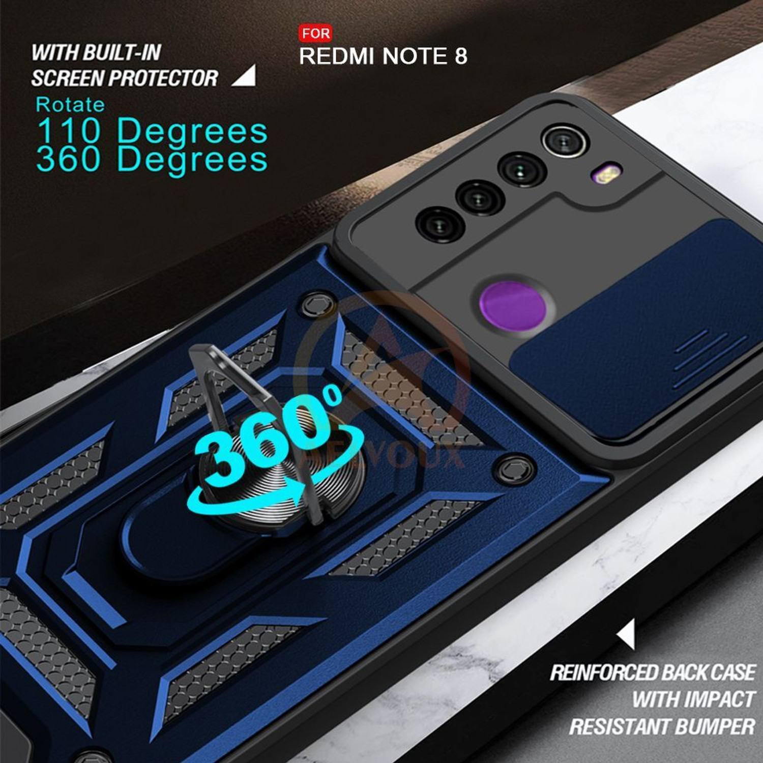 Image of AelVouX Back Cover for Redmi Note 8