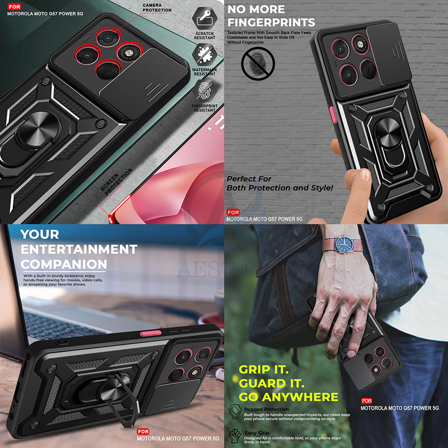 Image of AESTMO Back Cover for Motorola Moto G57 Power 5G