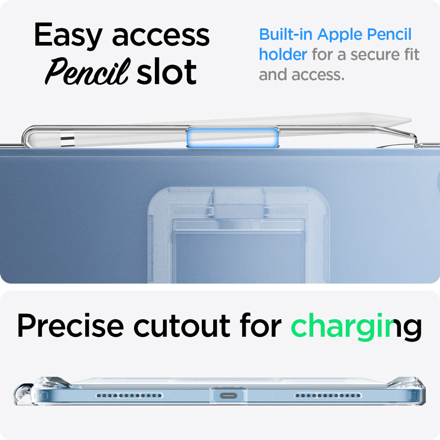 Image of Spigen Air Skin Hybrid S Back Cover for iPad 10th Generation (2022)