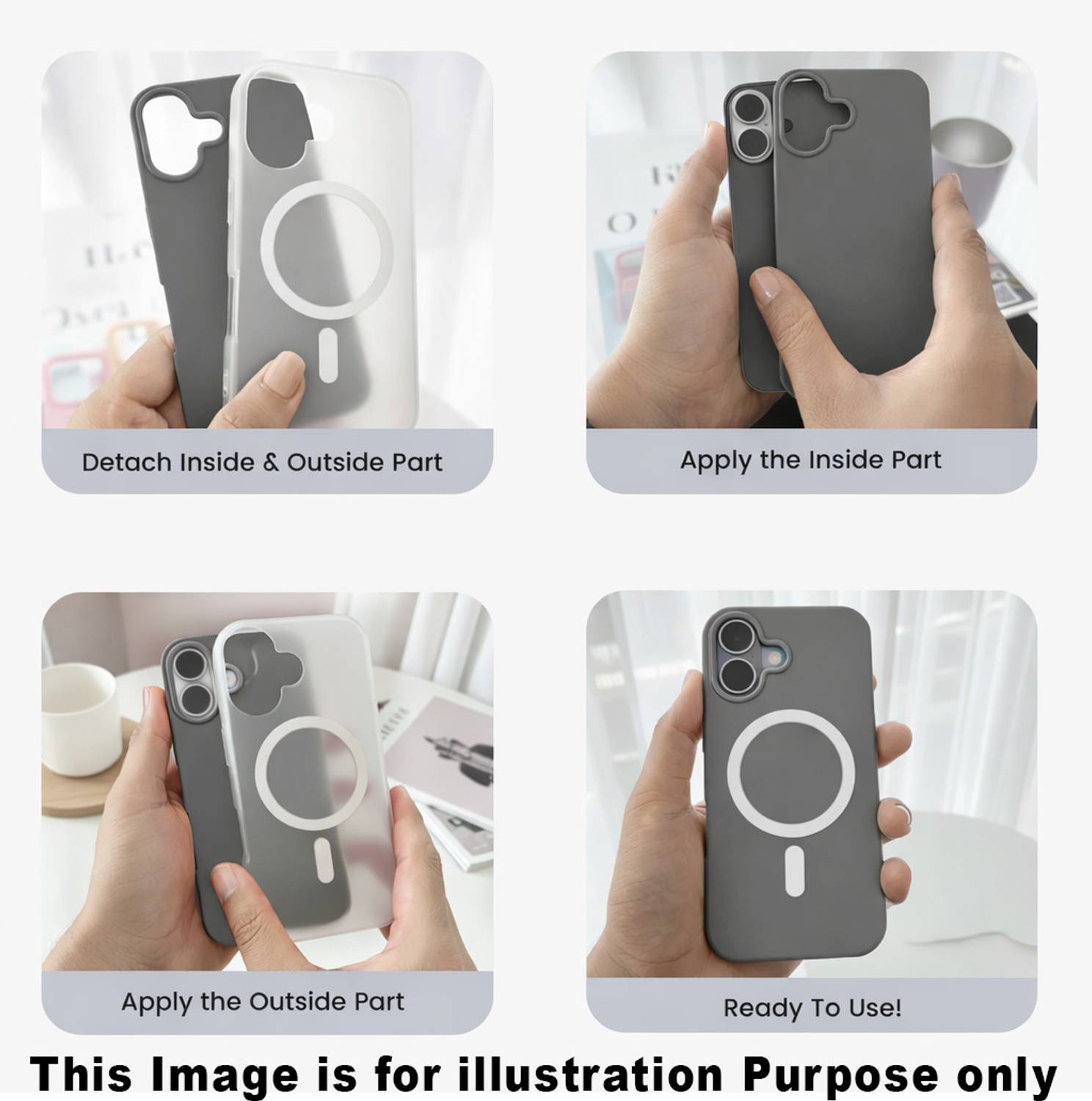 GLOBAL NOMAD Back Cover for POCO M6 5G Black - Image 4
