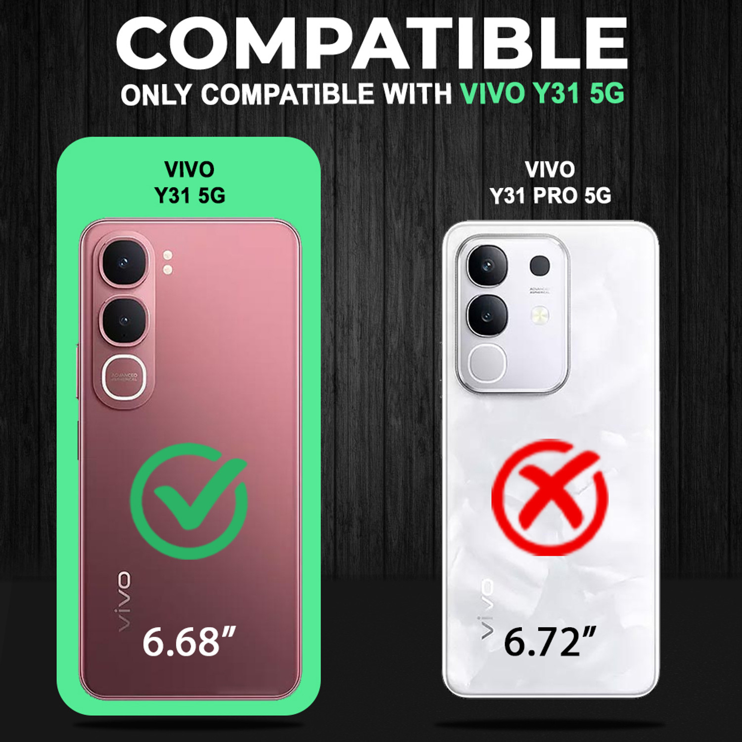 Image of AESTMO Back Cover for Vivo Y31 5G