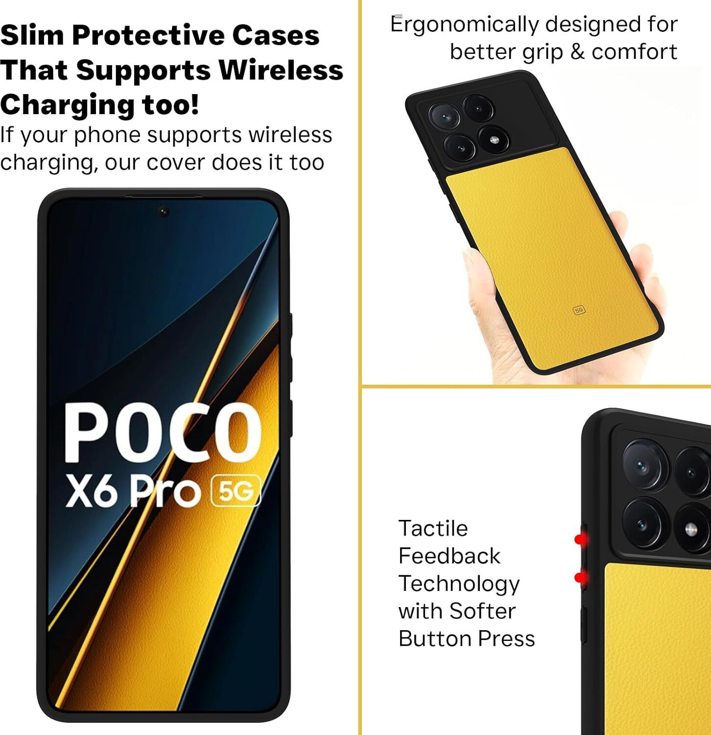 Image of RIGGEAR Back Cover for Poco X6 Pro 5G