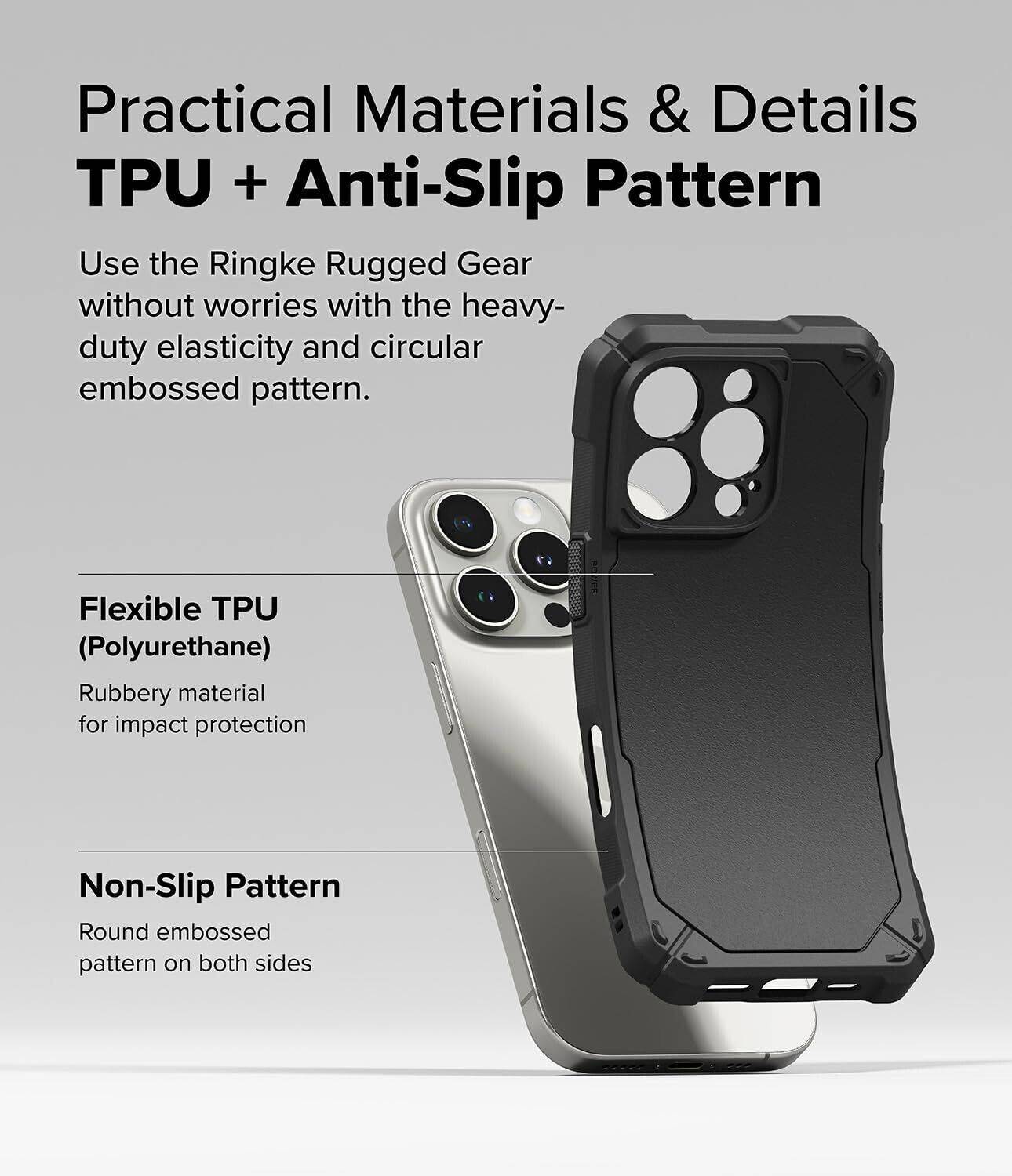 Ringke Back Cover for iPhone 16 Pro Max Black - Image 5