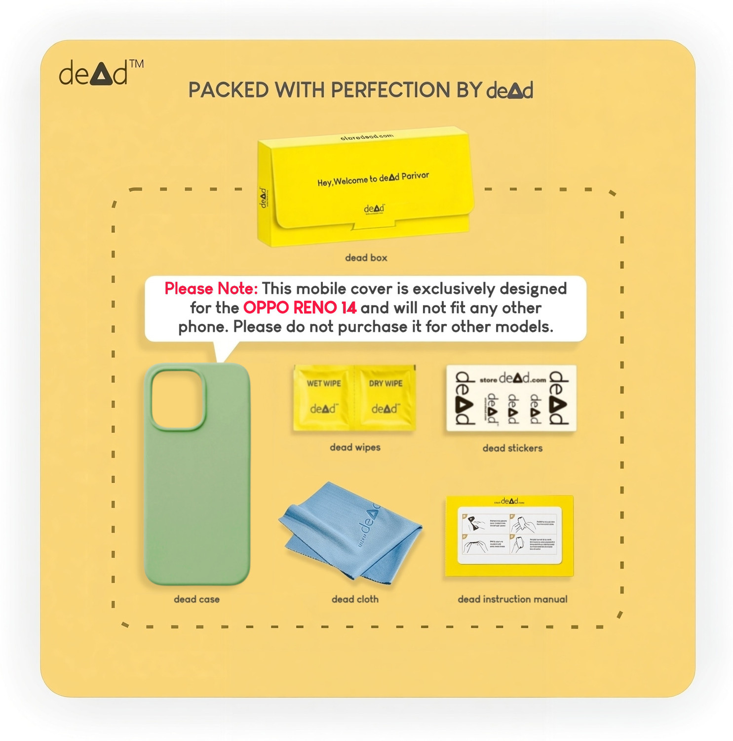 Image of dead Back Cover for OPPO Reno14 5G