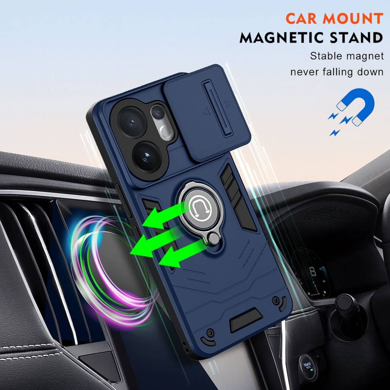 GLOBAL NOMAD Back Cover for vivo V60 5G Blue - Image 3