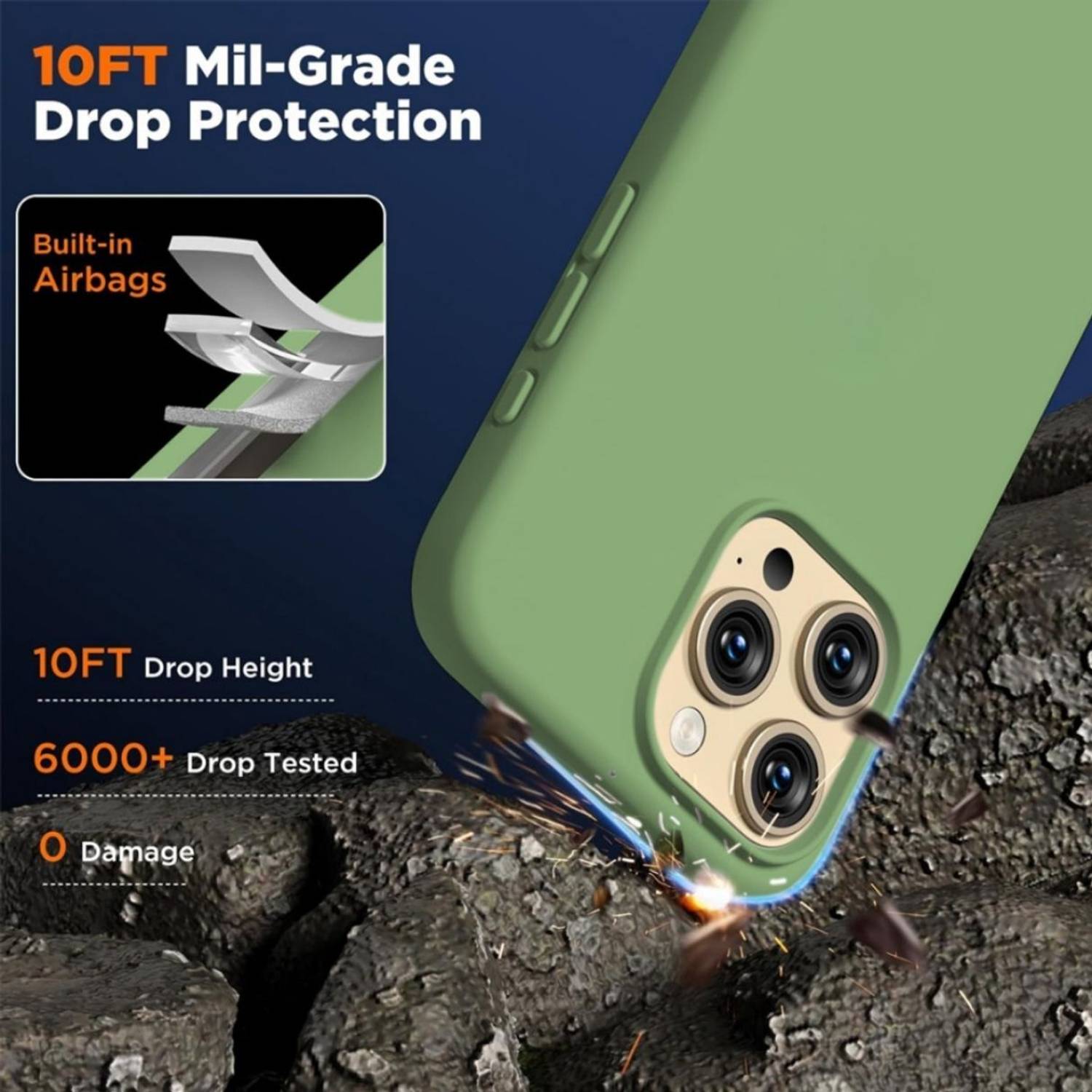 FABULANE Back Cover for iPhone 13 Pro Green - Image 4