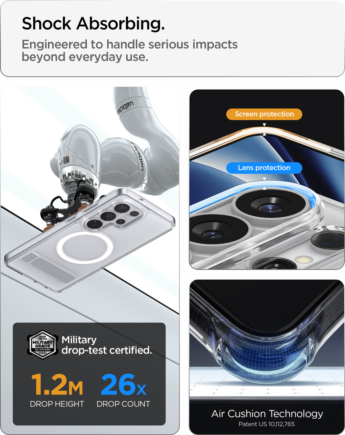 Image of Spigen Ultra Hybrid S MagFit Back Cover for Samsung Galaxy S26 Ultra 5G