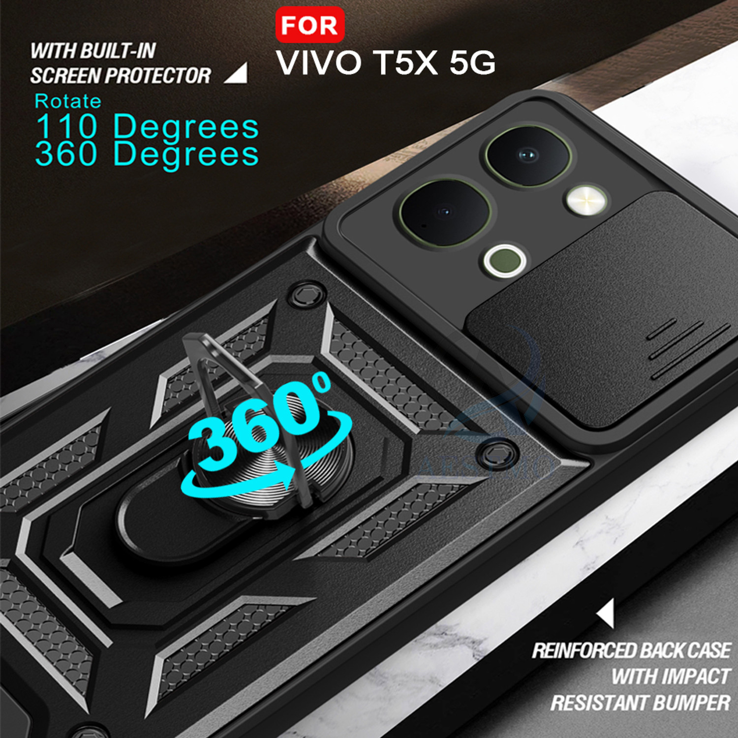 Image of AESTMO Back Cover for Vivo T5X 5G
