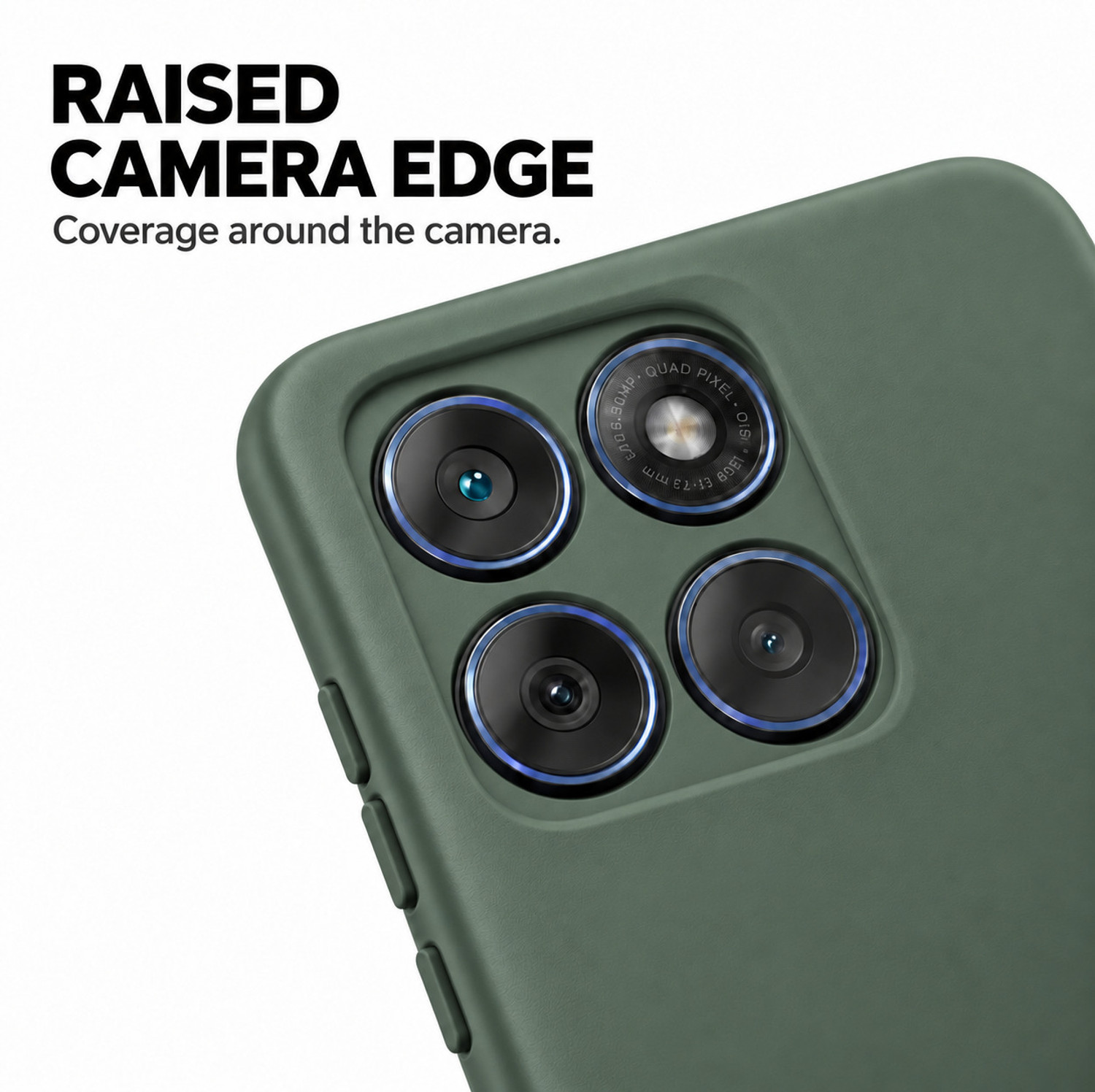 Image of FIRST MART Back Cover for Motorola Edge 60 Pro 5G (Green, Hard Case, Silicon, Pack of: 1)