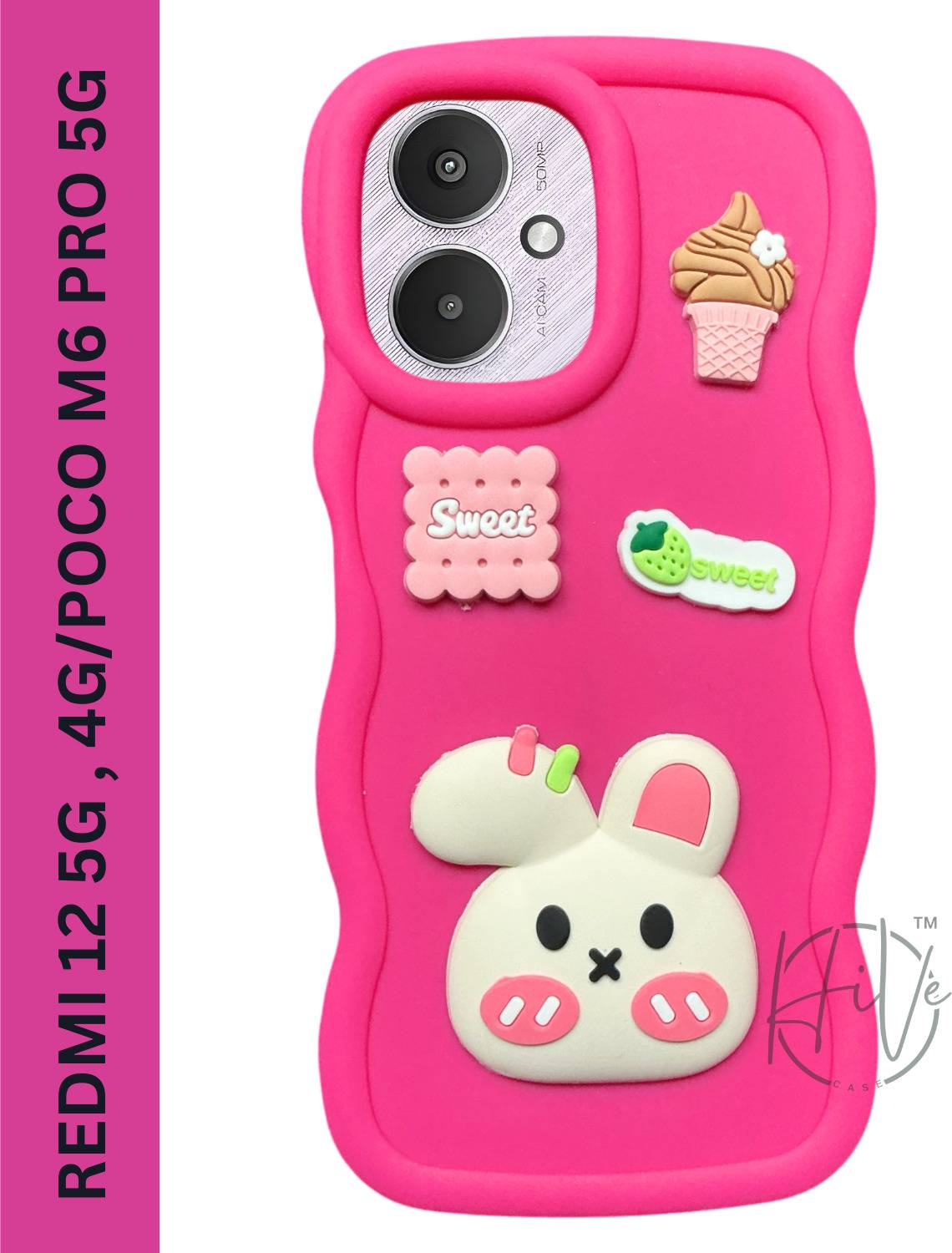 Hive Back Cover for POCO M6 PRO 5G Pink - Image 1