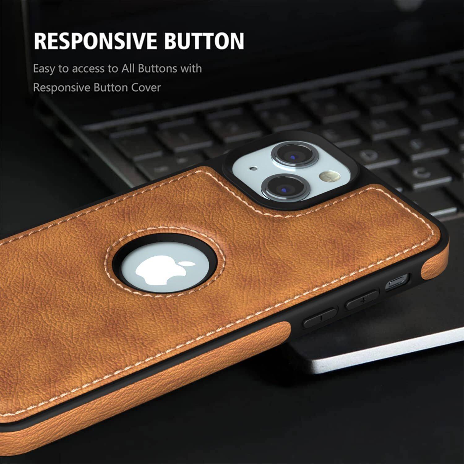 Pikkme iPhone 15 Back Cover Brown - Image 3