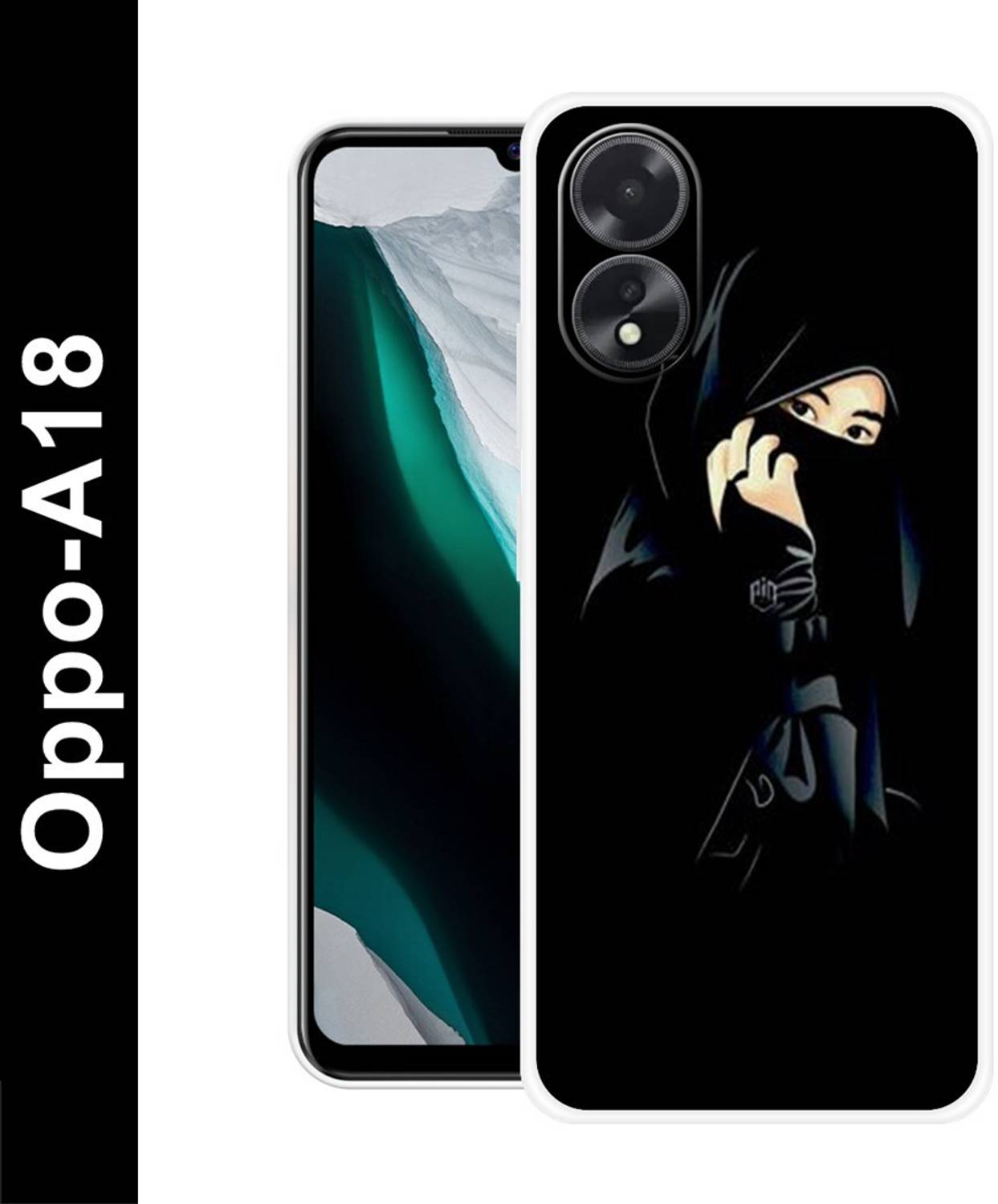 Bluvver Back Cover for Oppo A18 4G, CPH2591 beautiful girl Back Cover