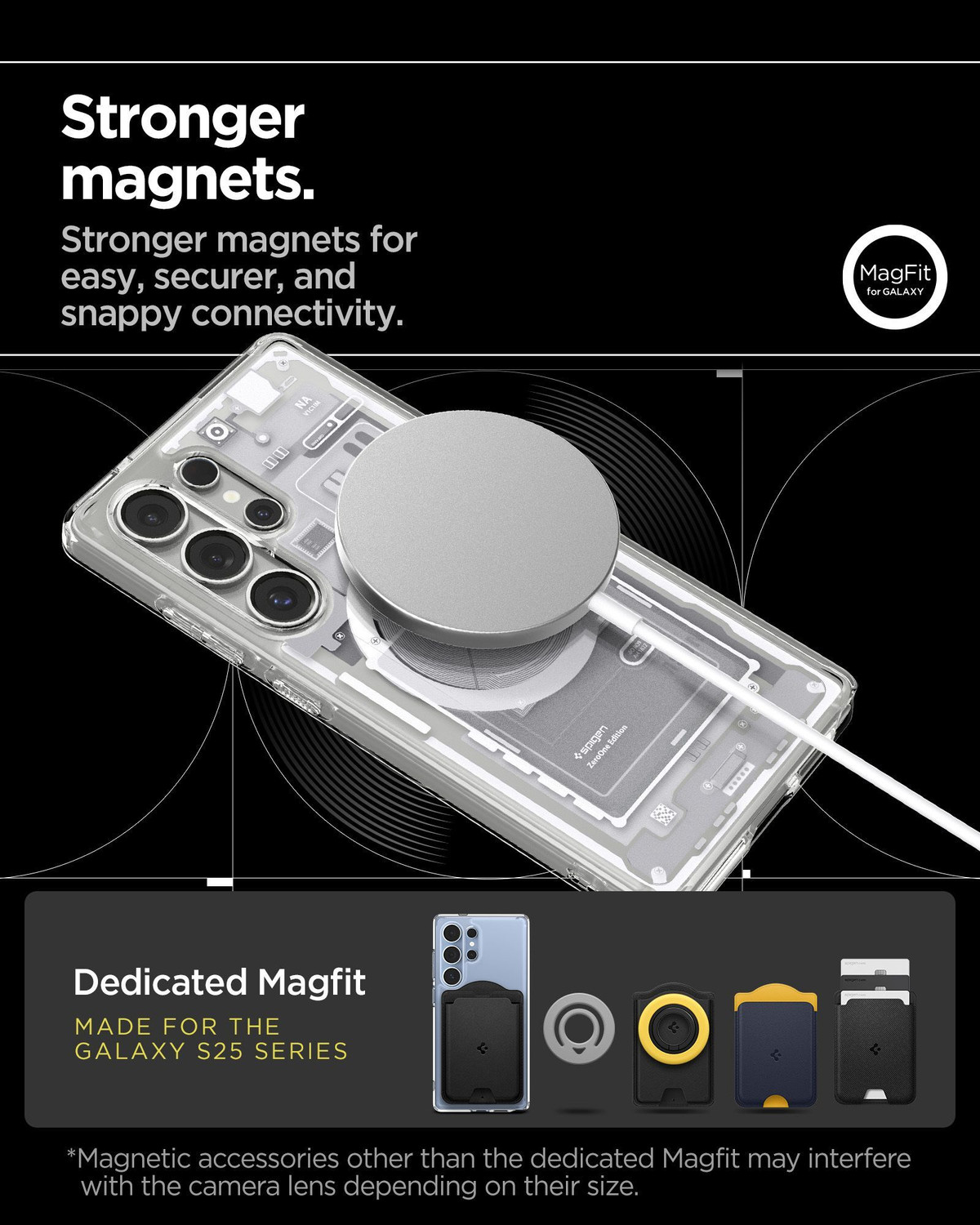 Image of Spigen Ultra Hybrid MagFit Back Cover for Samsung Galaxy S25 Ultra