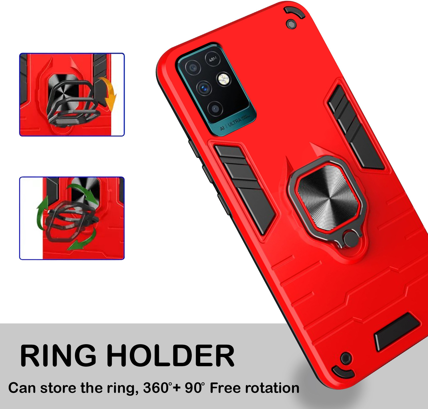 Image of SMARTPOCKET Back Cover for Infinix Note 10