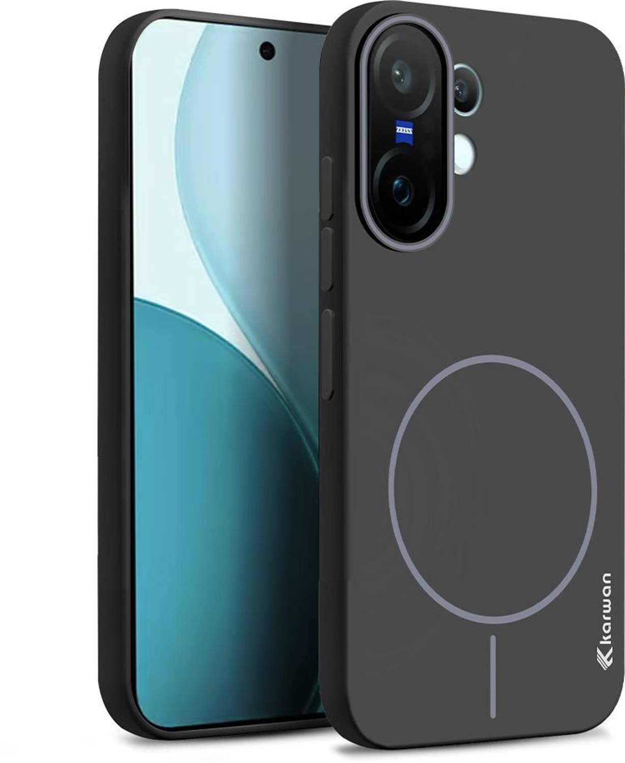 KARWAN Back Cover for Vivo X200 FE Black - Image 1
