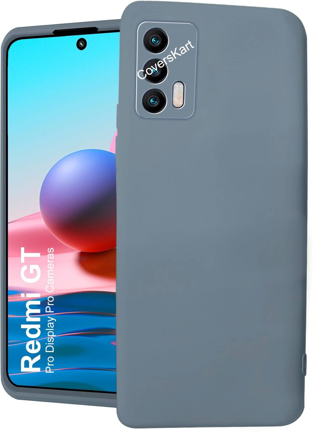 Topme Cover per Realme GT 5G (6.43 Inches) Custodia Case, Protezione Della Pelle Della Custodia in Silicone Tpu - Nero