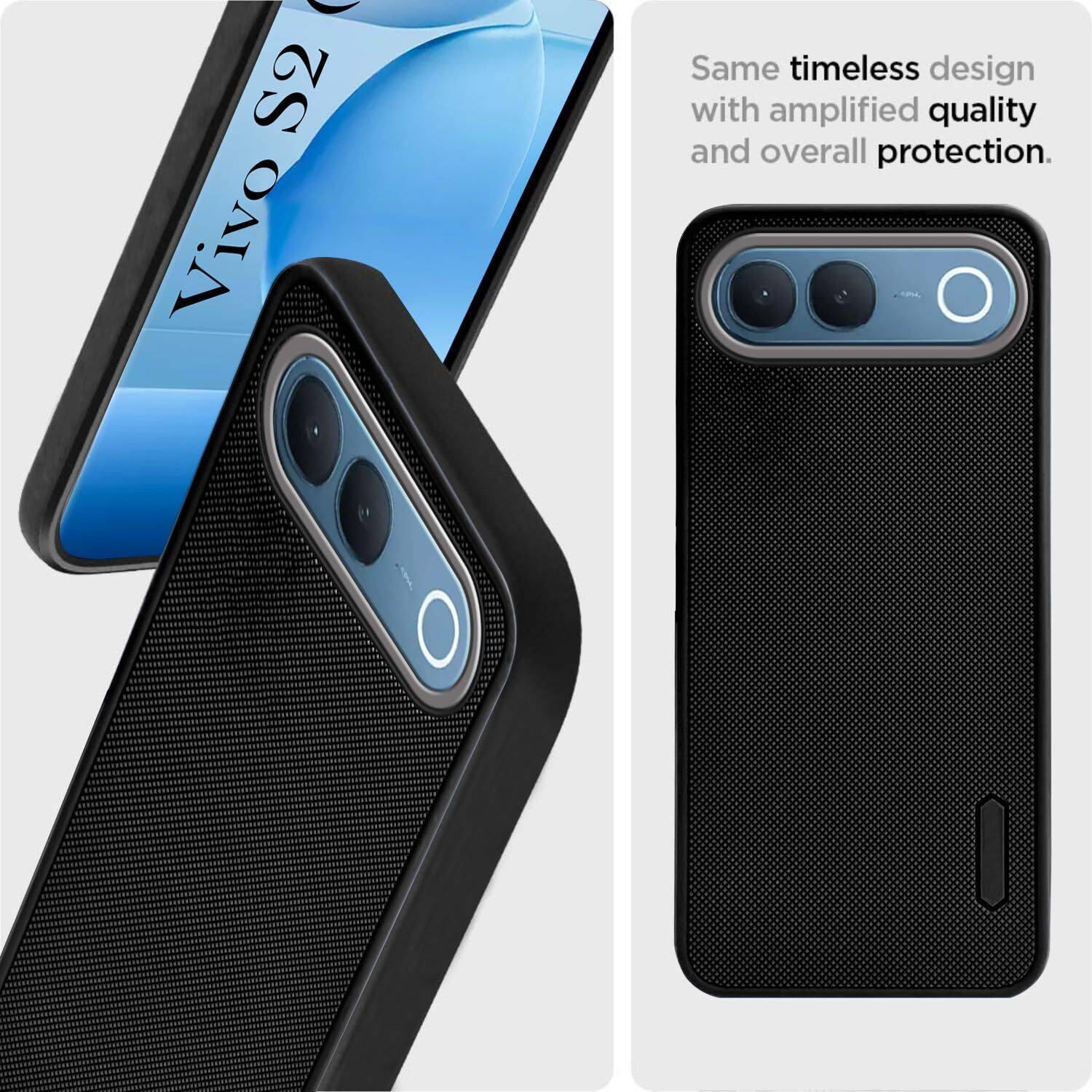 welldesign Back Cover for vivo S2, S2 5G, Black - Image 2