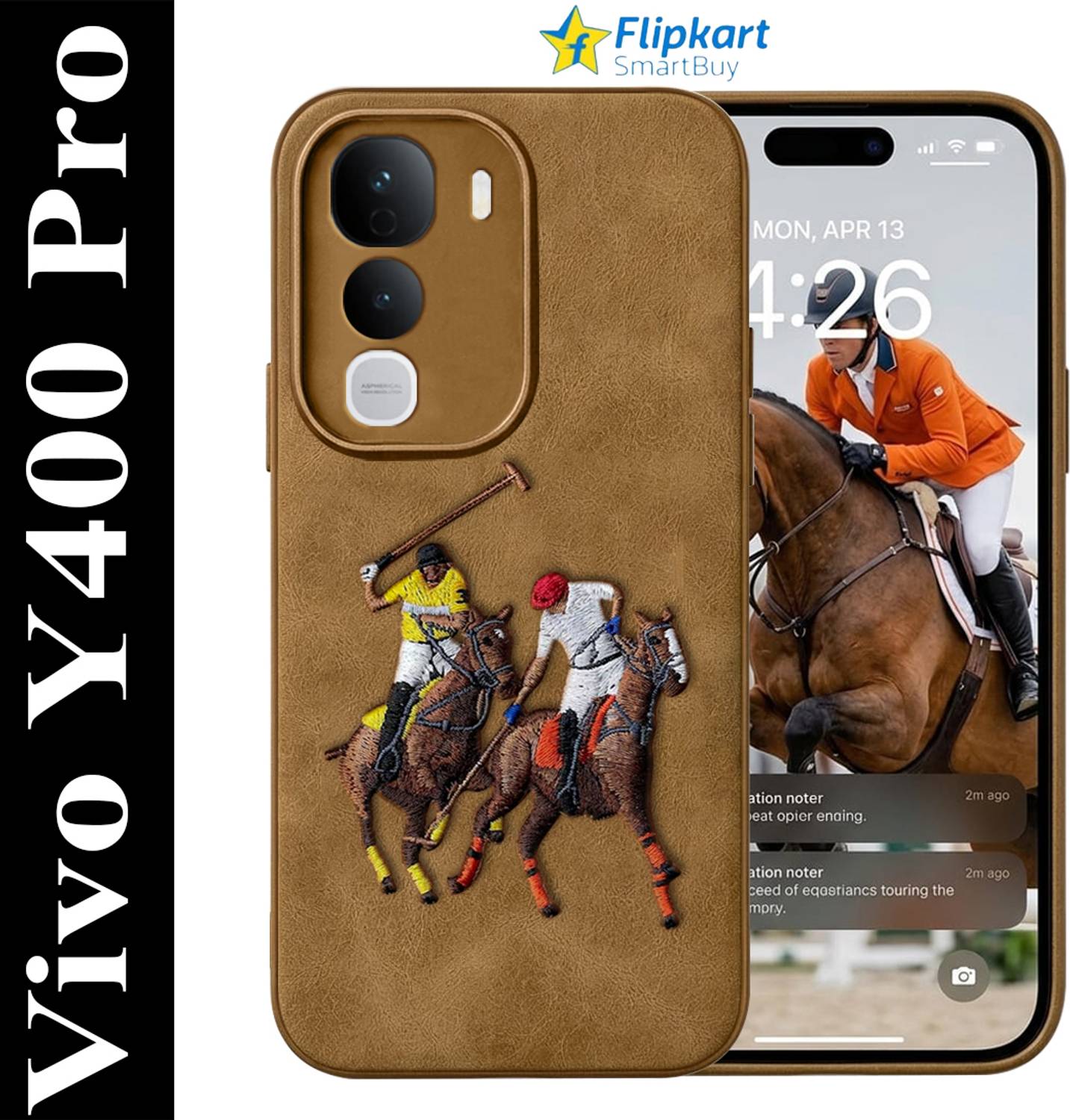Flipkart SmartBuy Back Cover for vivo Y400 Pro 5G Brown - Image 2