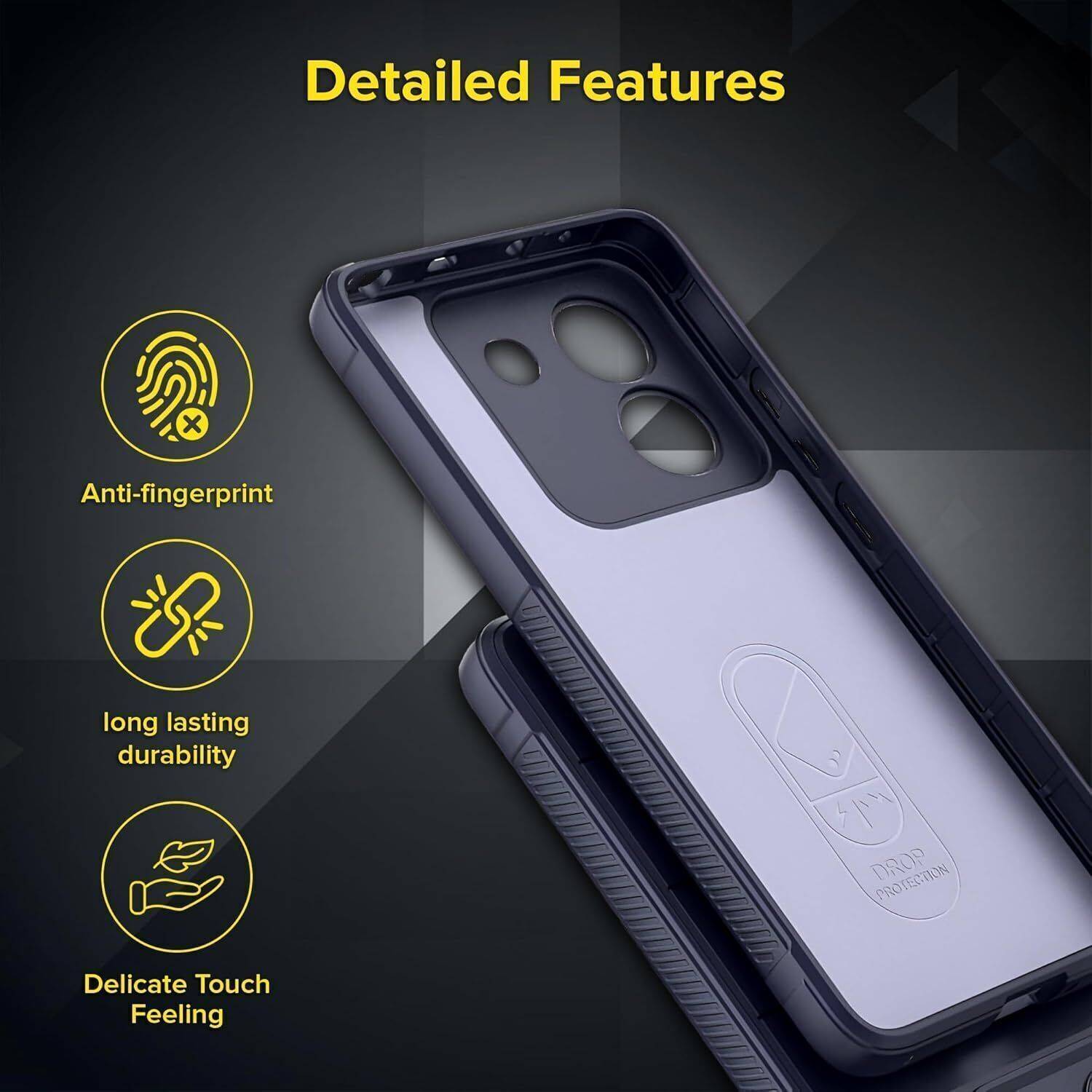 Wellpoint Back Cover for vivo T4 5G Gray - Image 2
