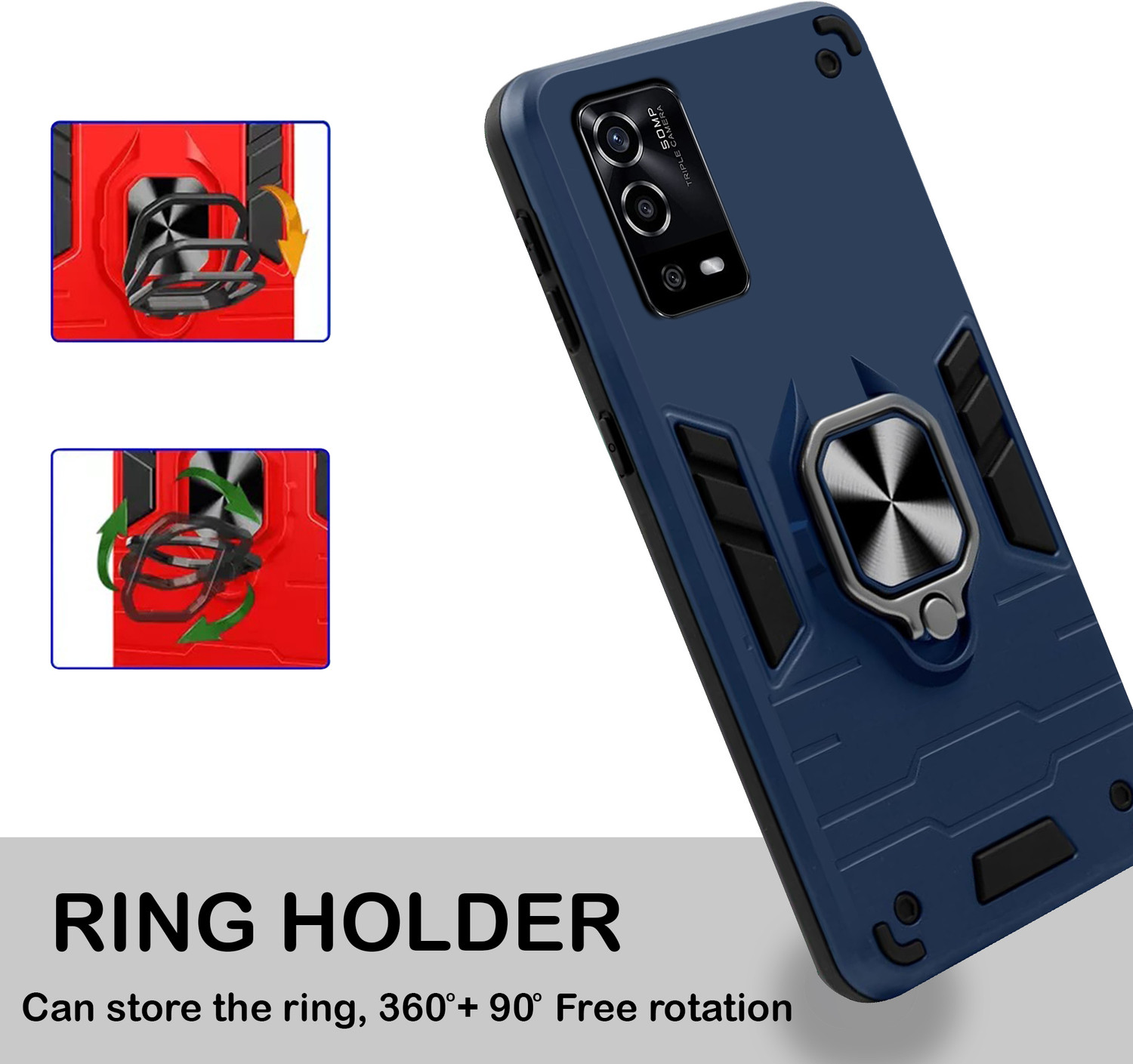Image of SMARTPOCKET Back Cover for OPPO A55 4G