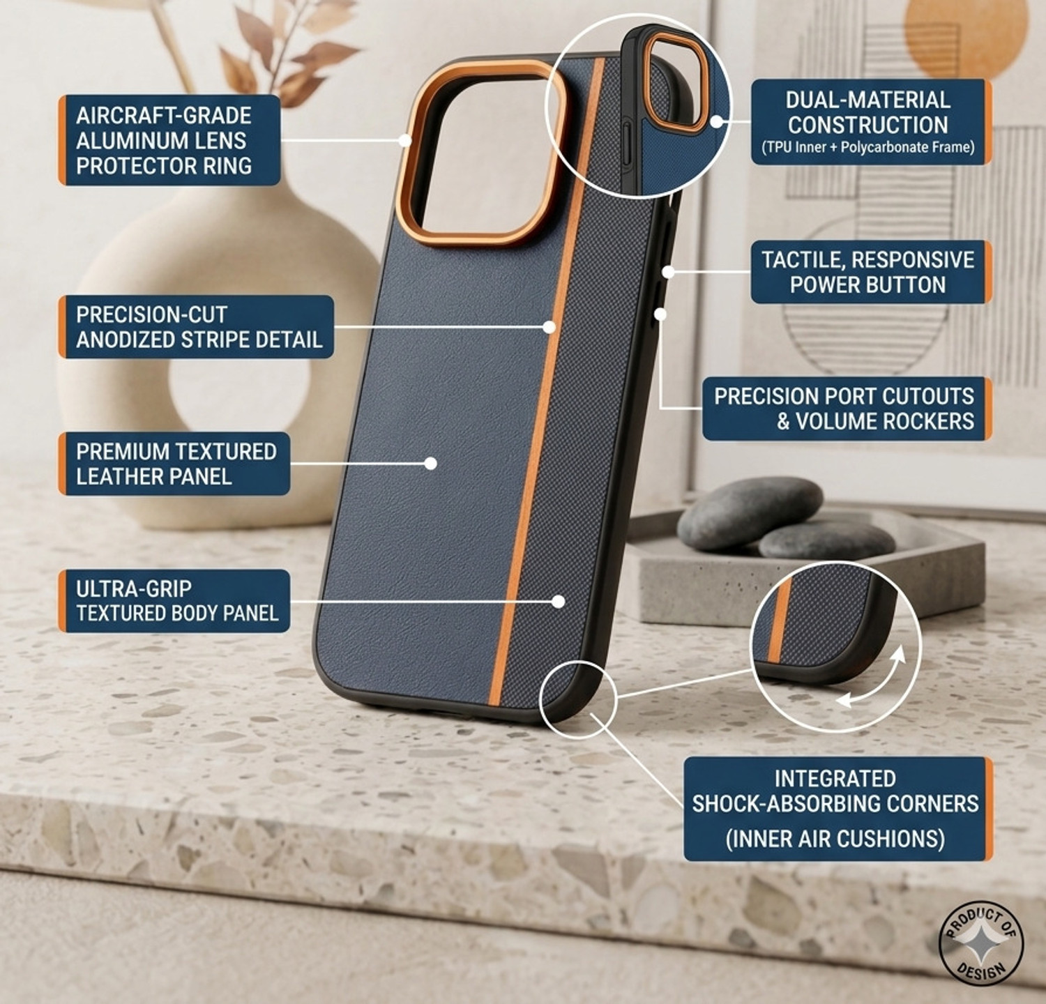 Image of TOTOS Back Cover for iPhone 16 Pro | Compatible