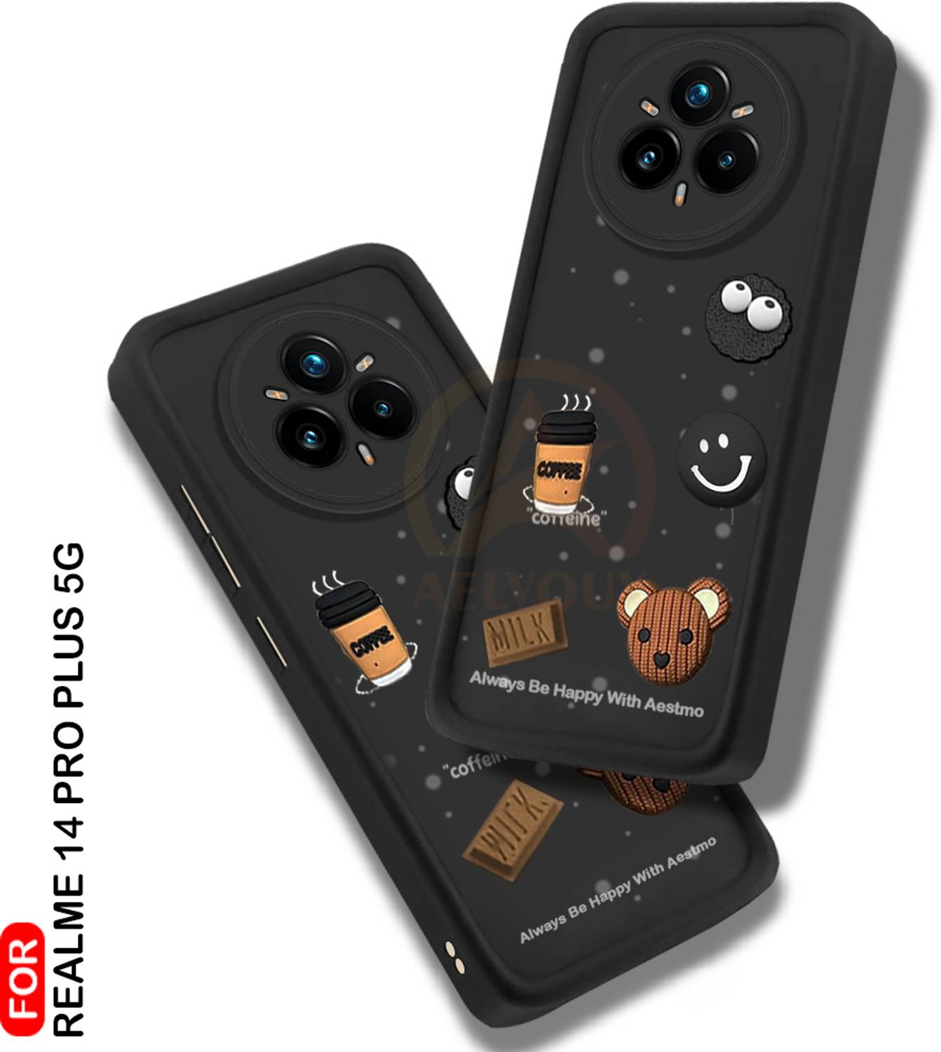 AelVouX Back Cover for Realme 14 Pro+ Plus 5G