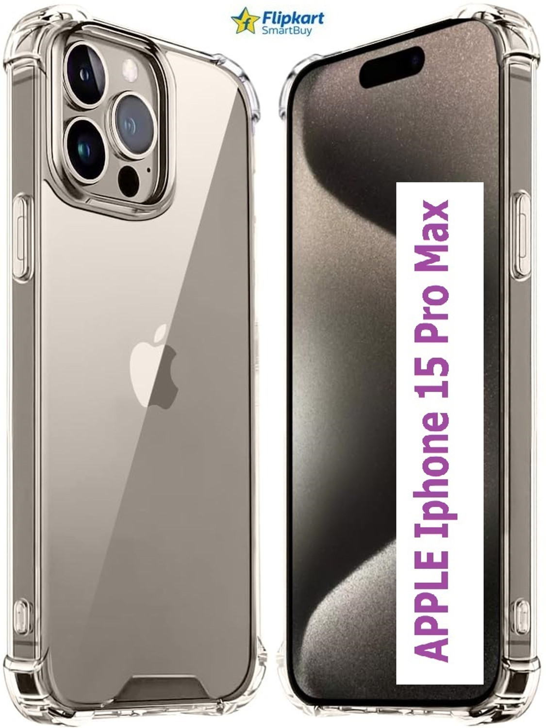 Image of Flipkart SmartBuy Back Cover for Apple iPhone 15 Pro Max