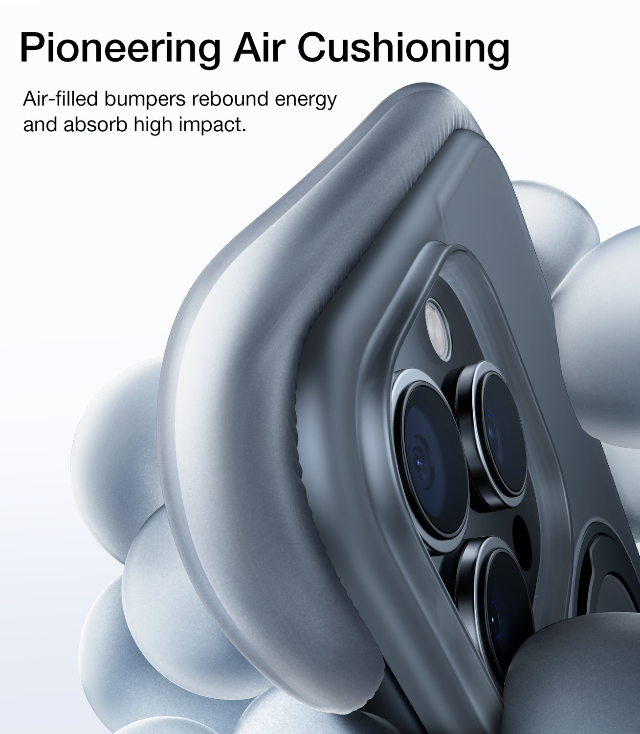 Image of Torras Back Cover for iPhone 16 Ostand R Air Series, 360Magnetic Ring, Military Grade Drop Tested