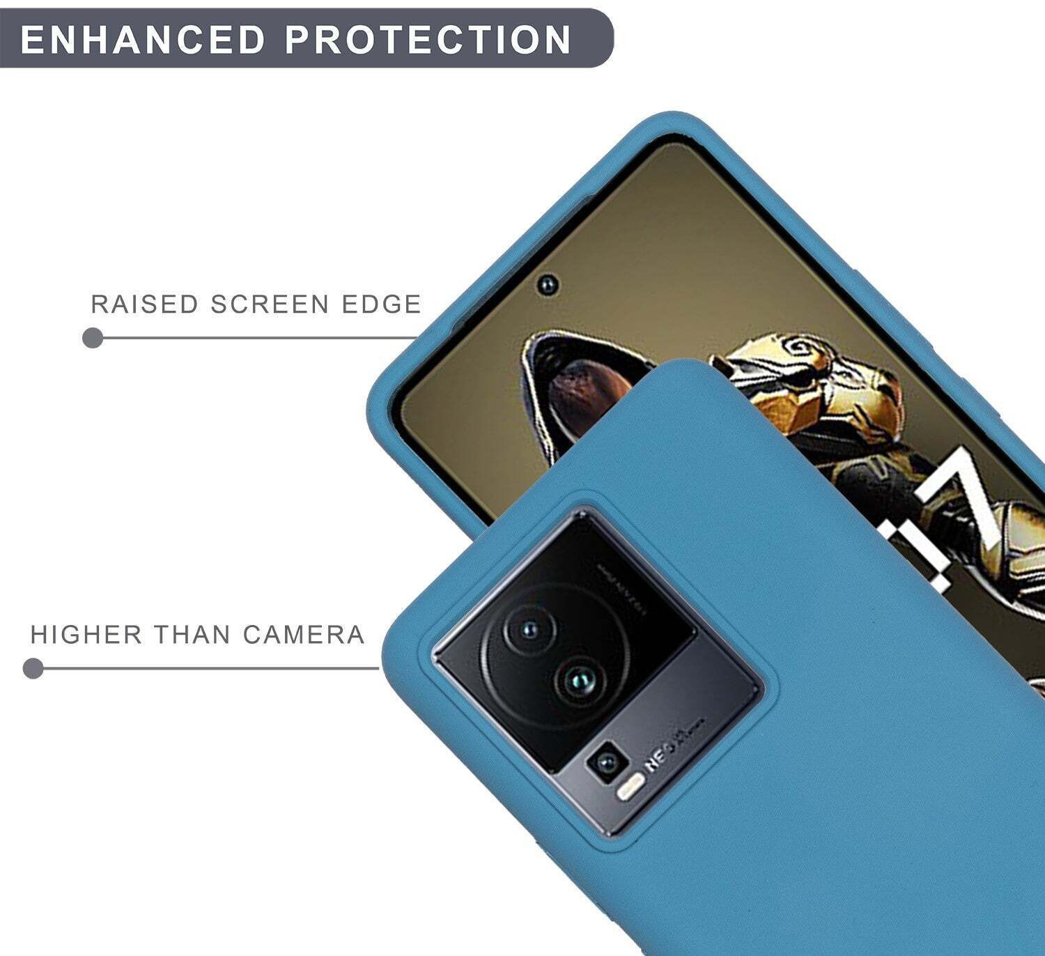 Image of Sprig Liquid Silicone Back Cover for IQOO neo 7 5g, NEO 7 5G, iQOO Neo 7 5g