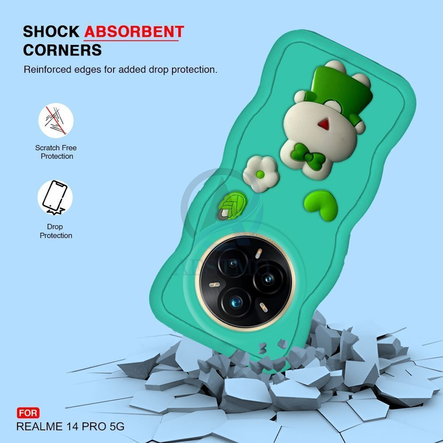 Image of AESTMO Back Cover for realme 14 Pro 5G