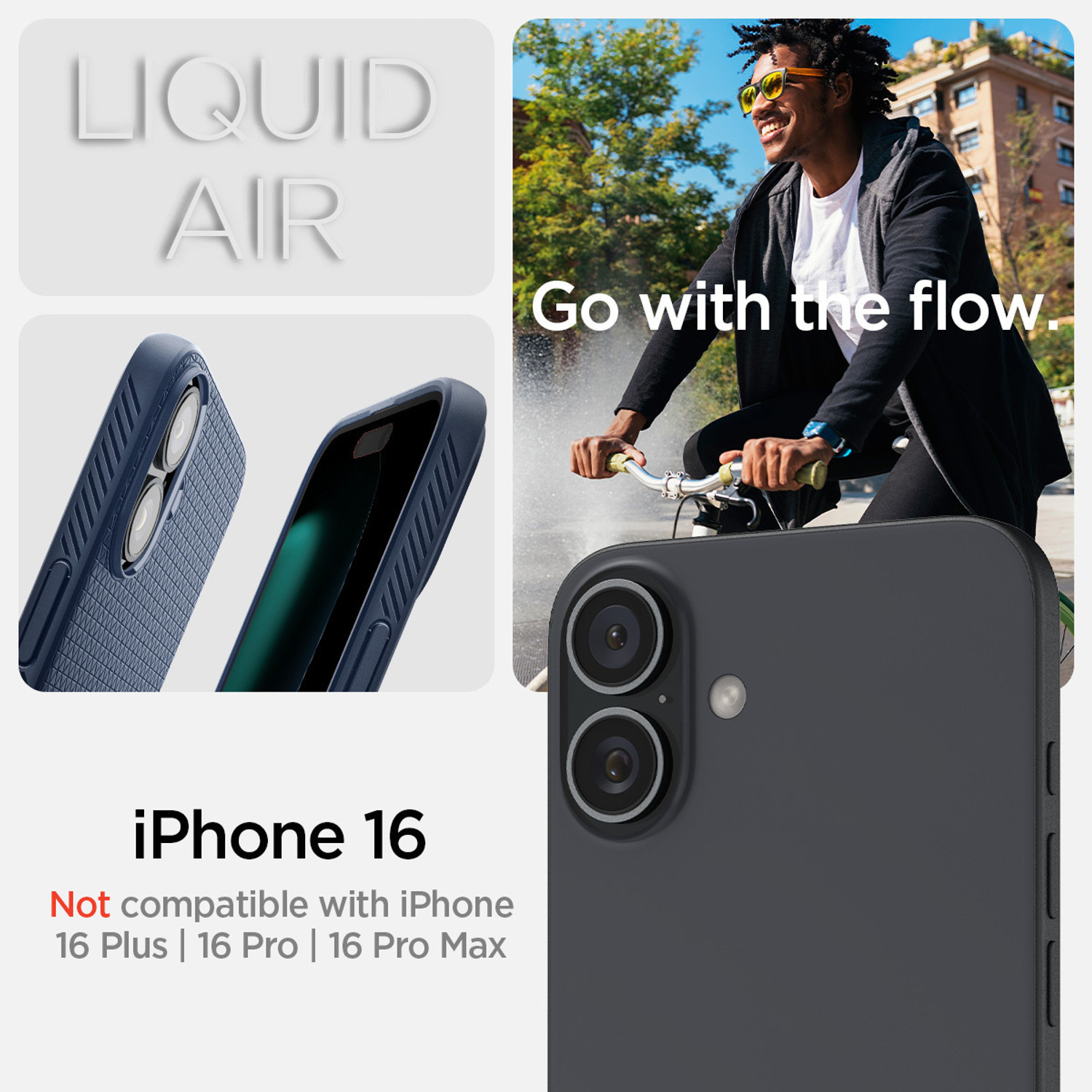 Image of Spigen Liquid Air Back Cover for Apple iPhone 16