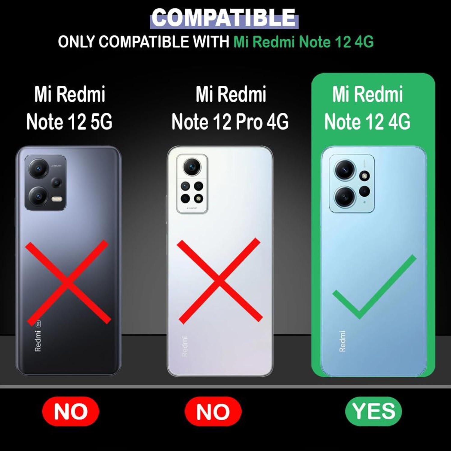Image of Casotec Back Cover for Mi Redmi Note 12 4G