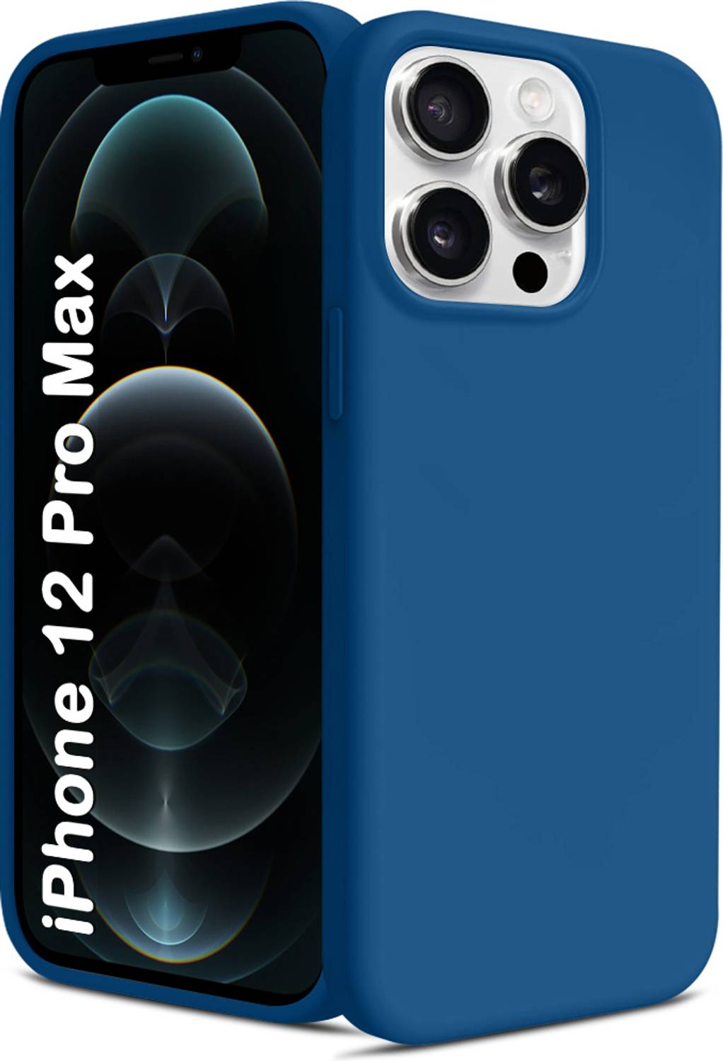 Aa trendx Back Cover for AaTrendX Silicone Case for iPhone 12 Pro Max|Slim Shockproof Cover with Camera Protection