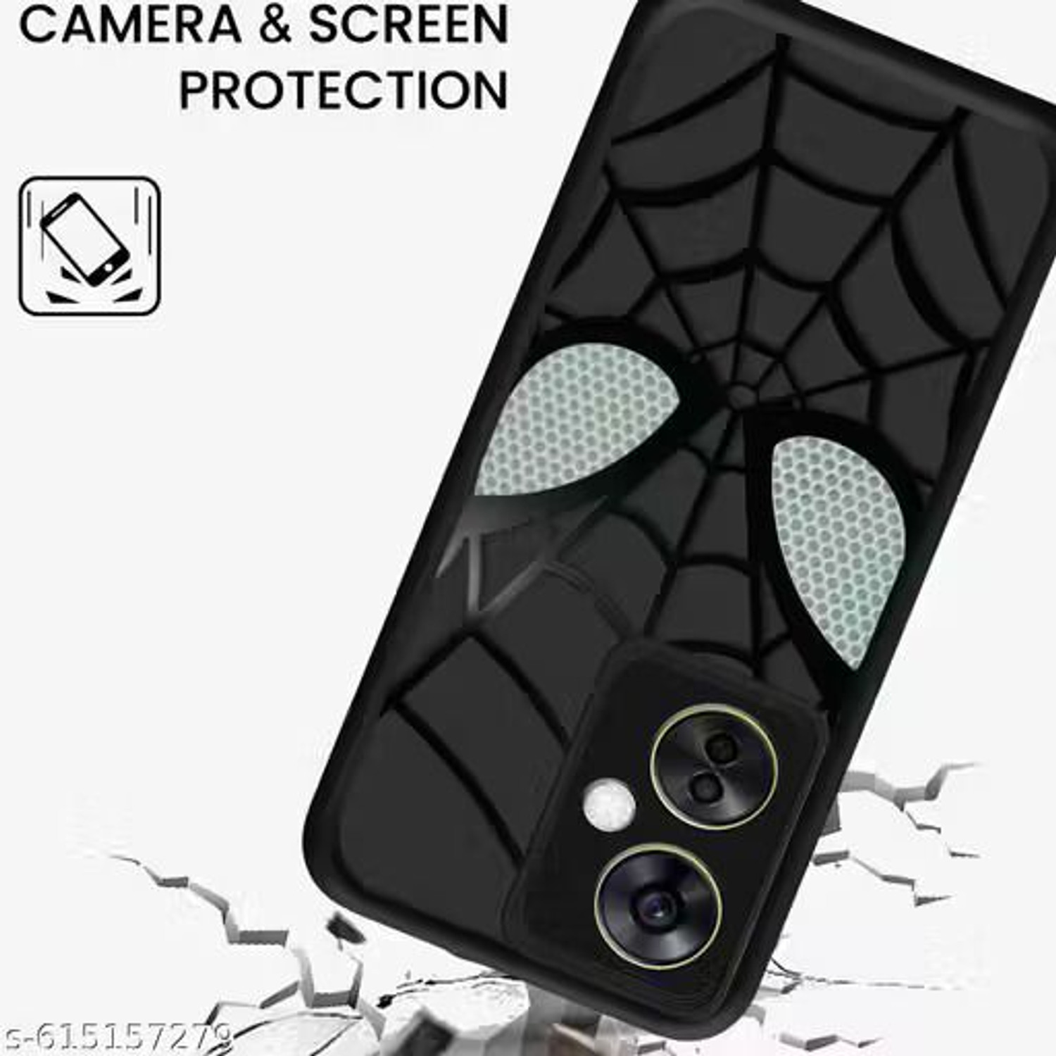 Image of MagicTrap Back Cover for OnePlus Nord CE 3 Lite 5G Spidey Face Mask Case | Soft Silicone | Camera & Body Protection