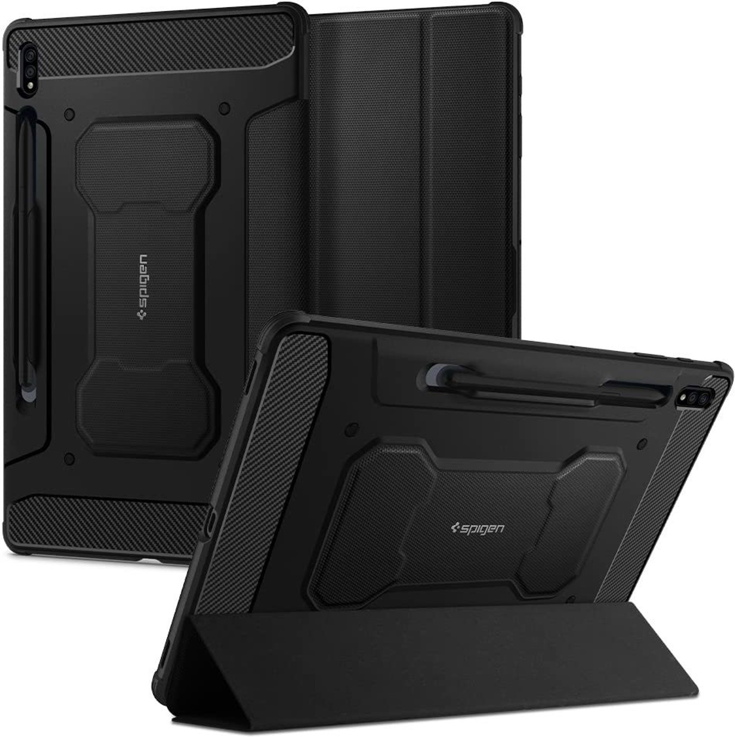 Image of Spigen Rugged Armor Pro Back Cover for Samsung Galaxy Tab S7 Plus