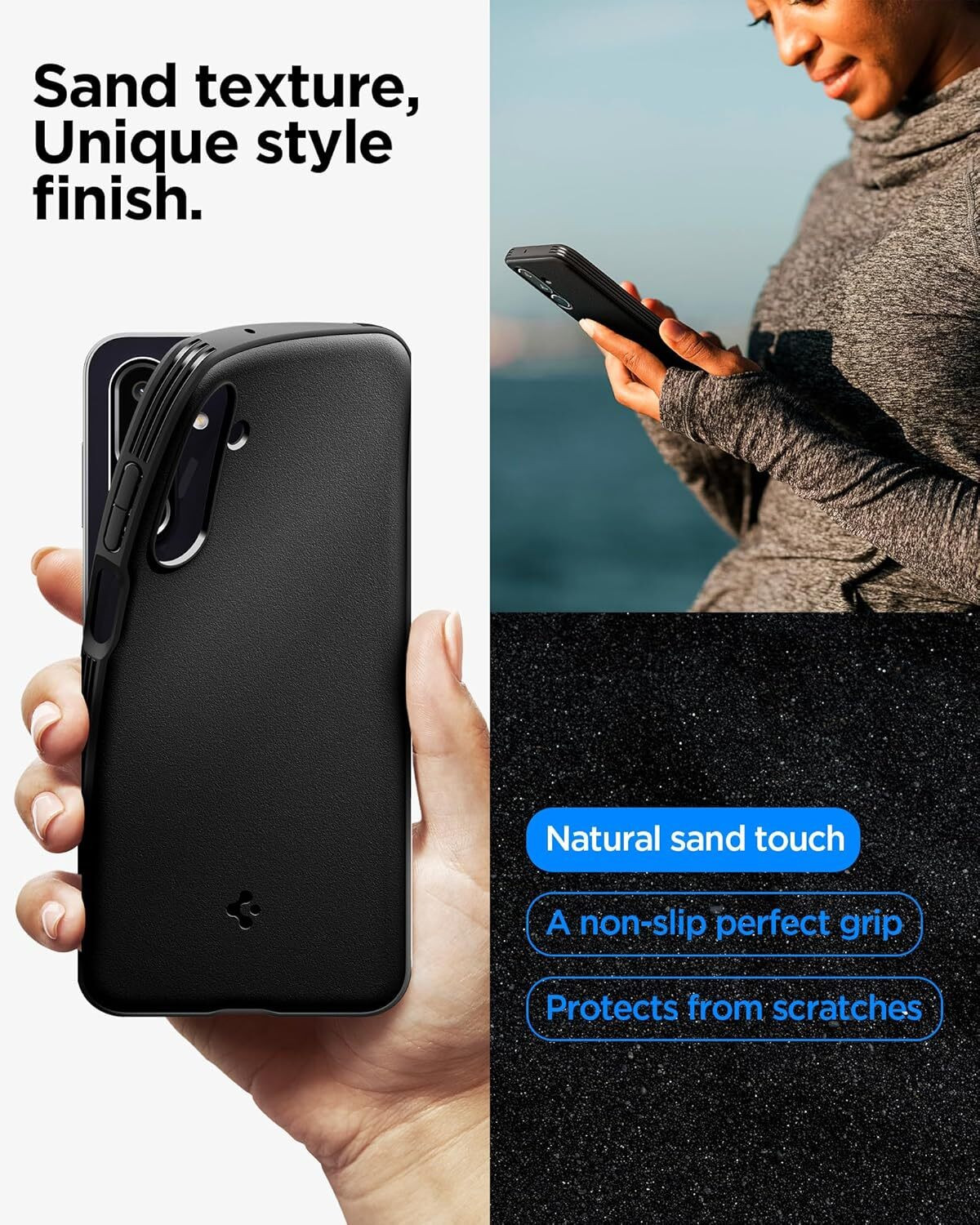 Image of Spigen Sand Blast Back Cover for Samsung Galaxy F36 5G