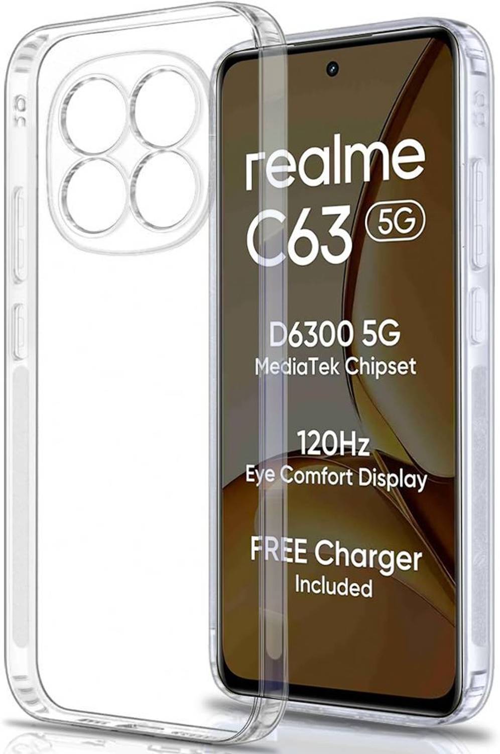 VAPRIF Back Cover for realme C63 5G - Image 1