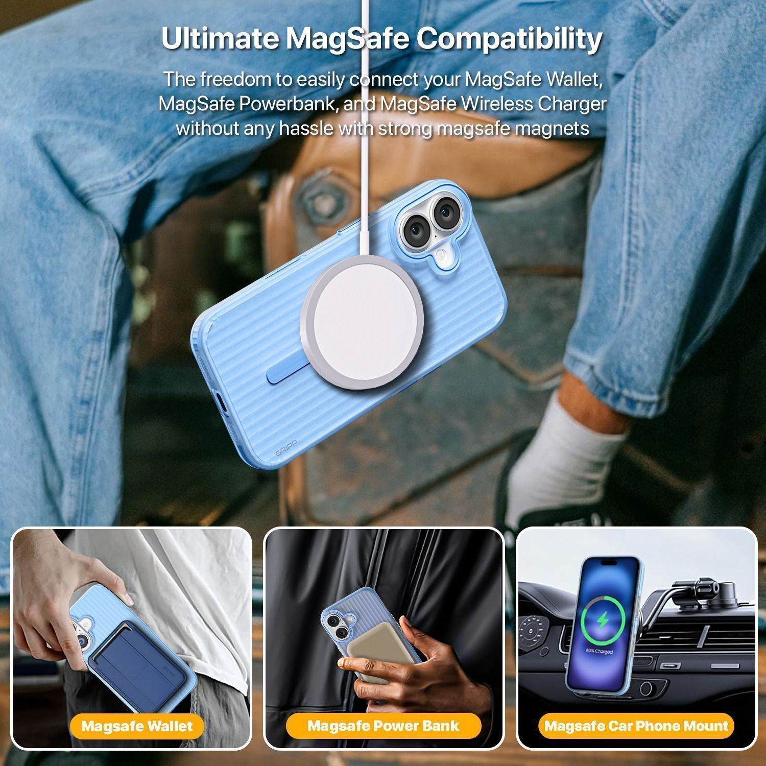 Image of Gripp Back Cover for Apple iPhone 16 Plus