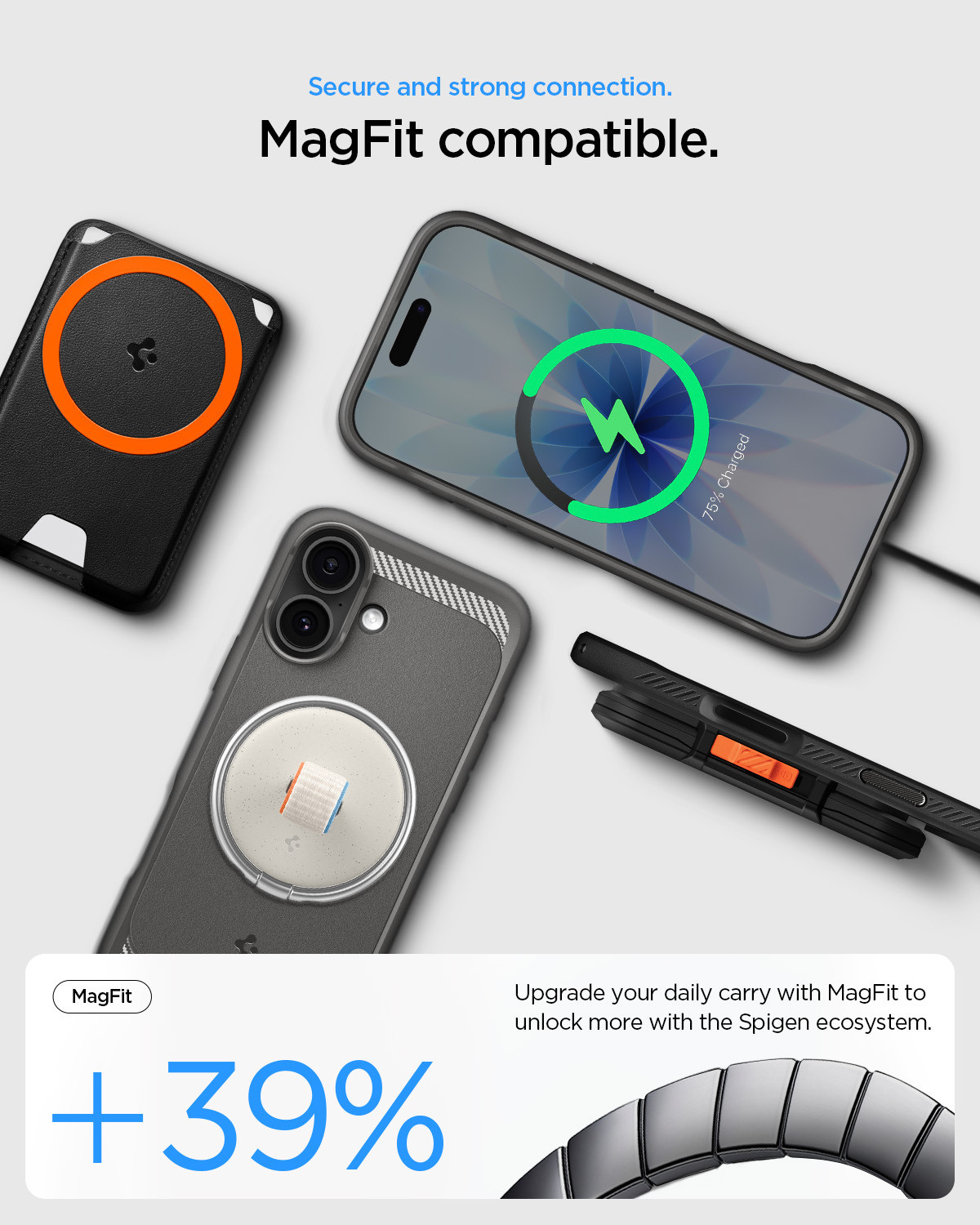 Image of Spigen Rugged Armor MagFit Back Cover for iPhone 17