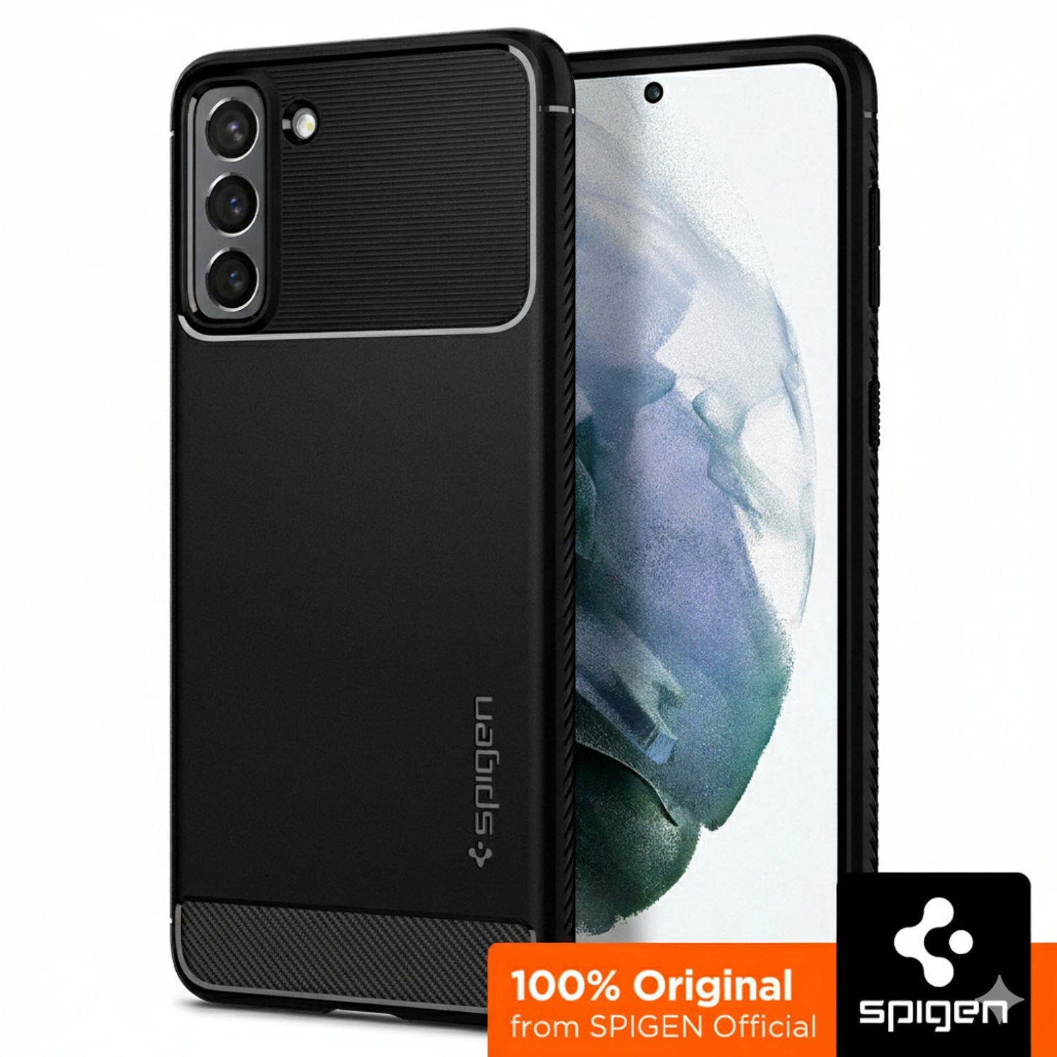 Image of Spigen Rugged Armor Back Cover for SAMSUNG Galaxy S21