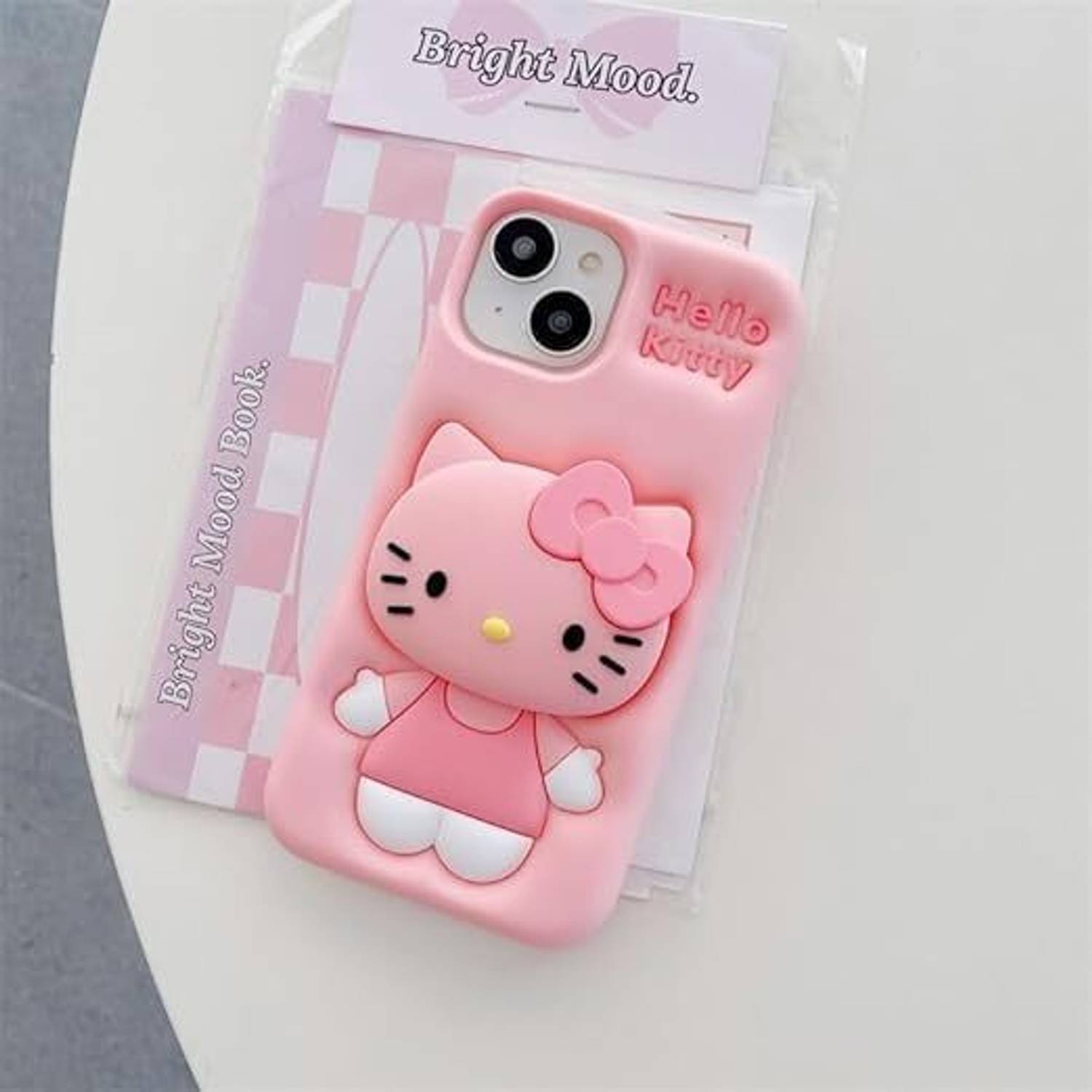SwapME Back Cover for iPhone 13/14/15, 3D Cartoon Hello Kitty
