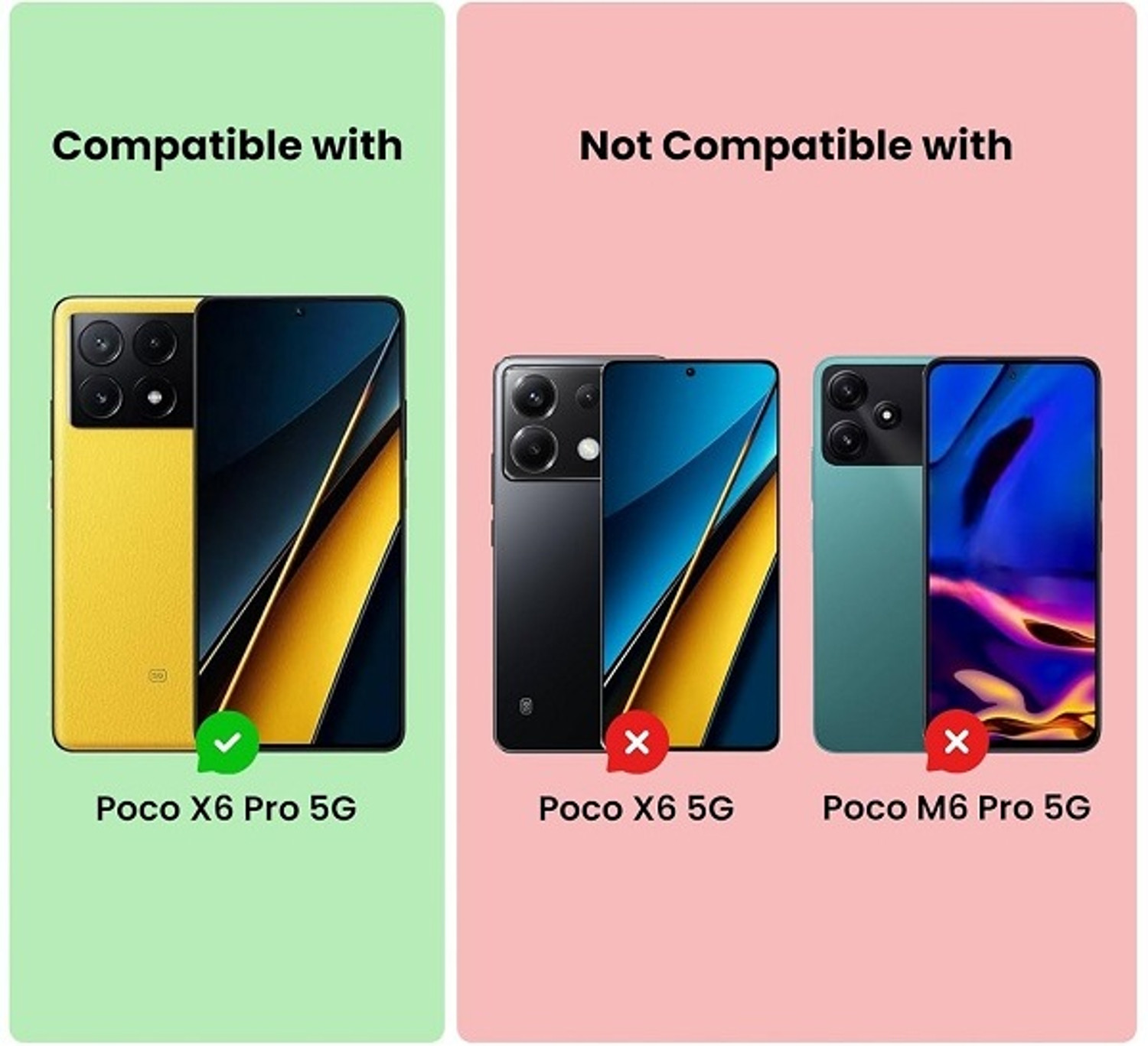 Image of TESPARK Back Cover for Poco X6 Pro 5G