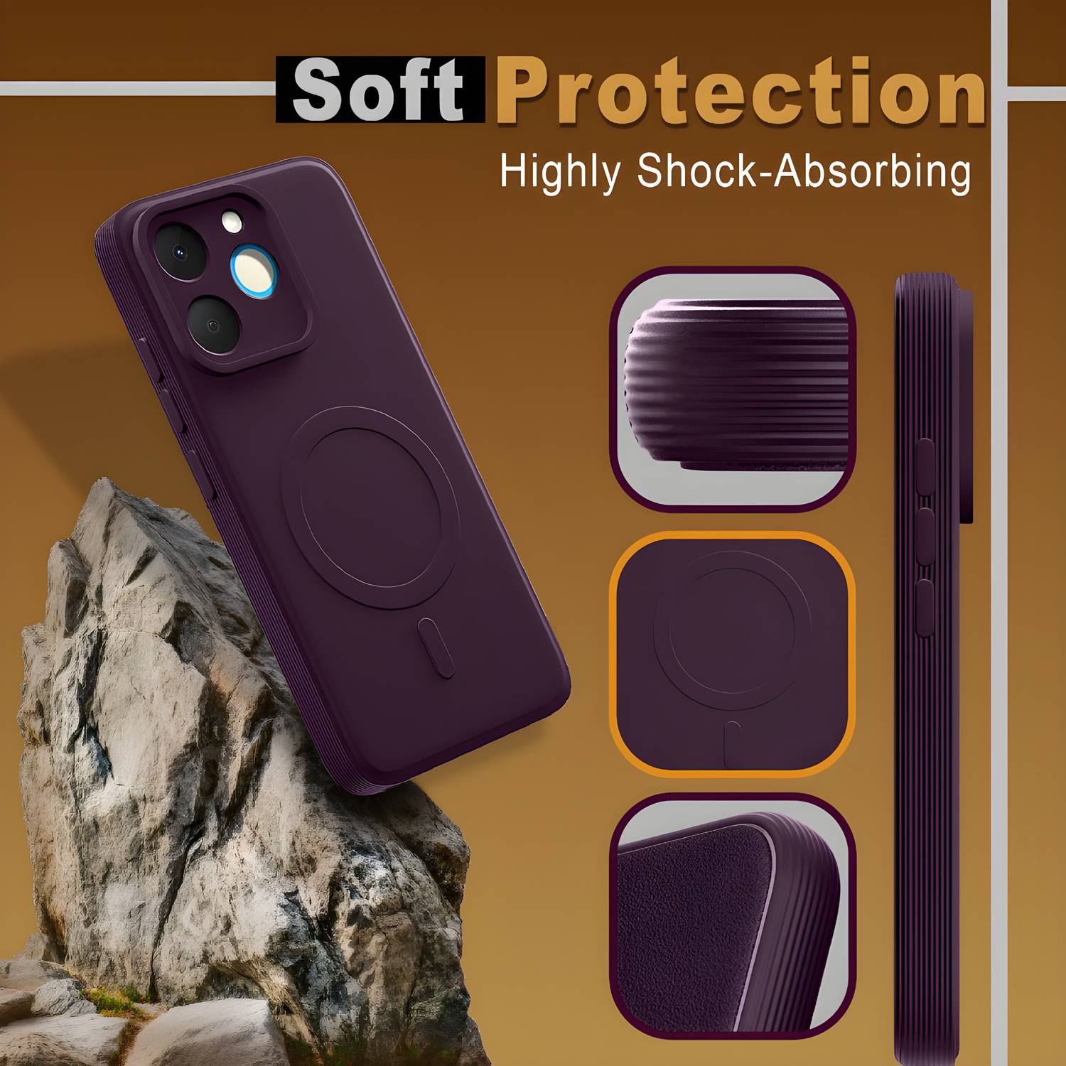 GLOBAL NOMAD Back Cover for realme C71 Purple - Image 4