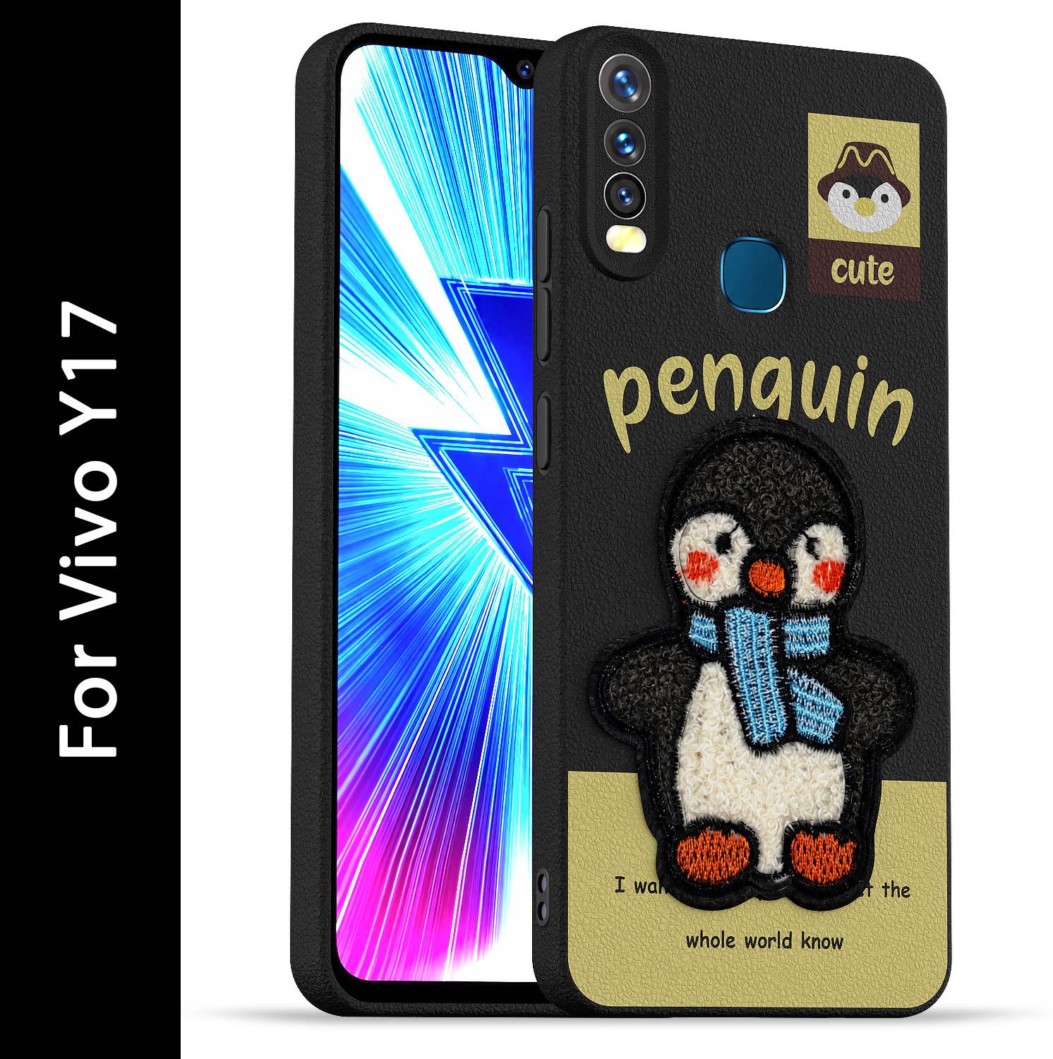 Pikkme Back Cover for Vivo Y12 Black - Image 1