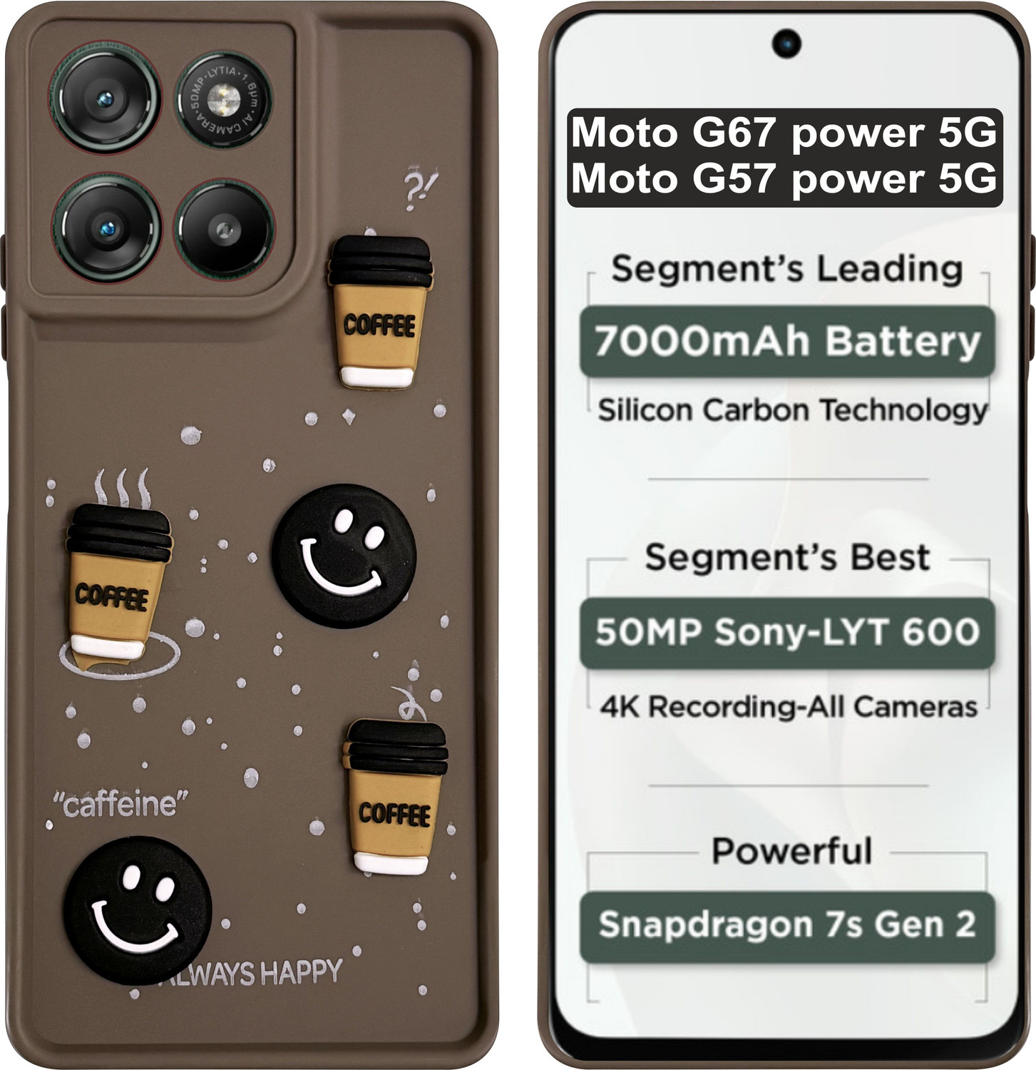 Image of SBMS Back Cover for MOTOROLA Moto G67 power 5G / Motorola G57 Power 5G