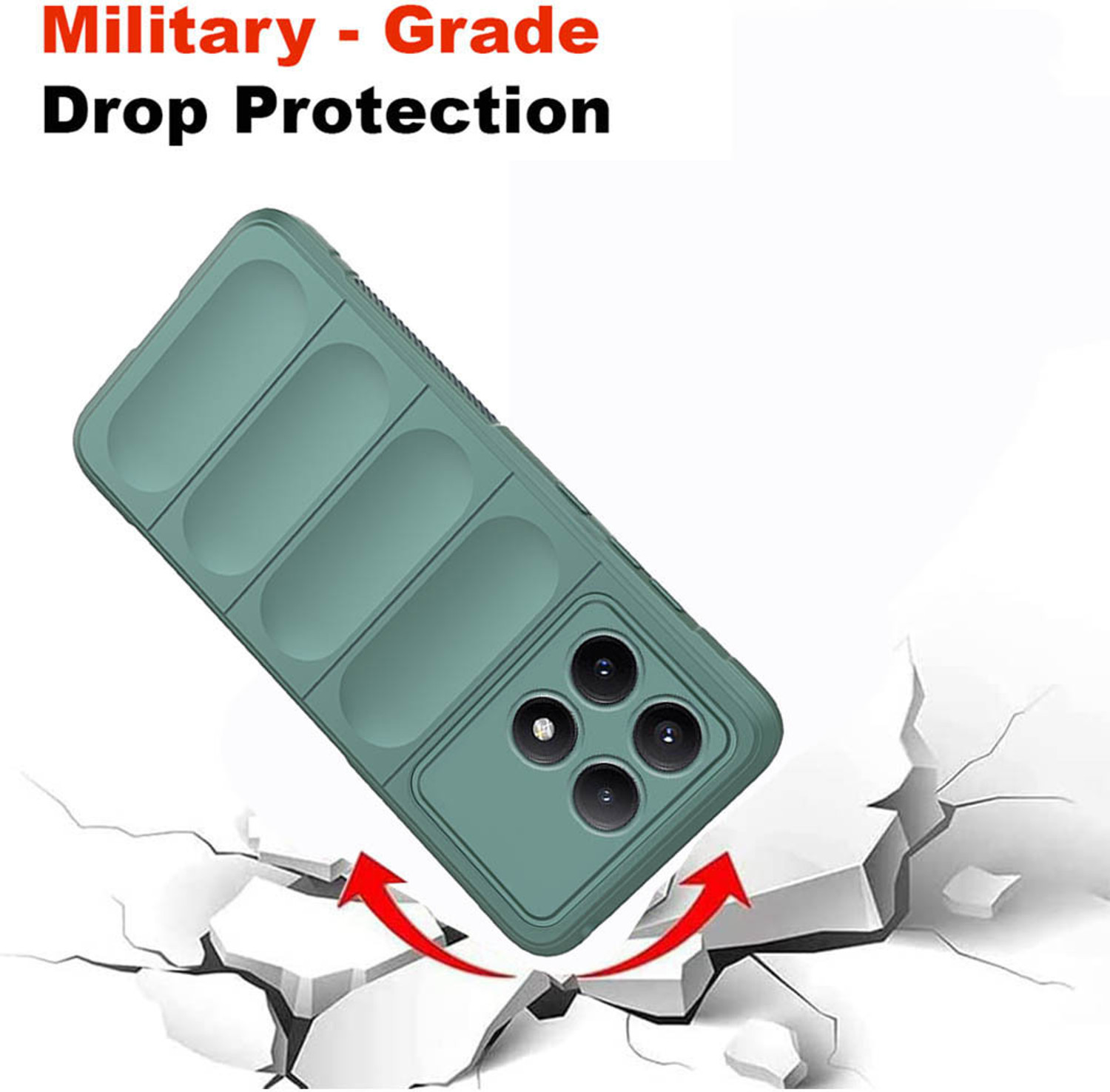 Image of Casotec Back Cover for Poco X6 Pro 5G, Mi Redmi K70E 5G